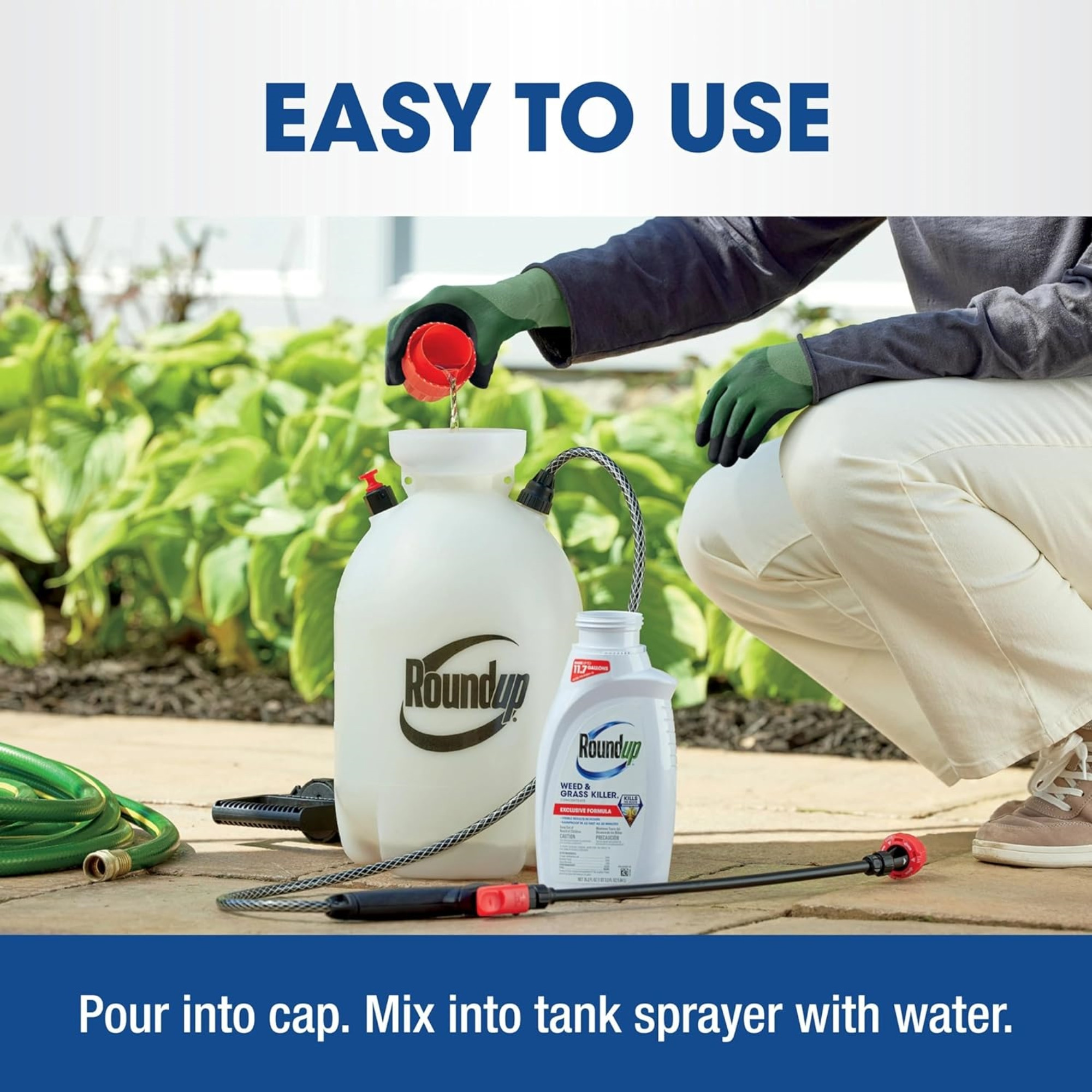 Roundup Weed & Grass Killer Backyard Liquid Herbicide Concentrate