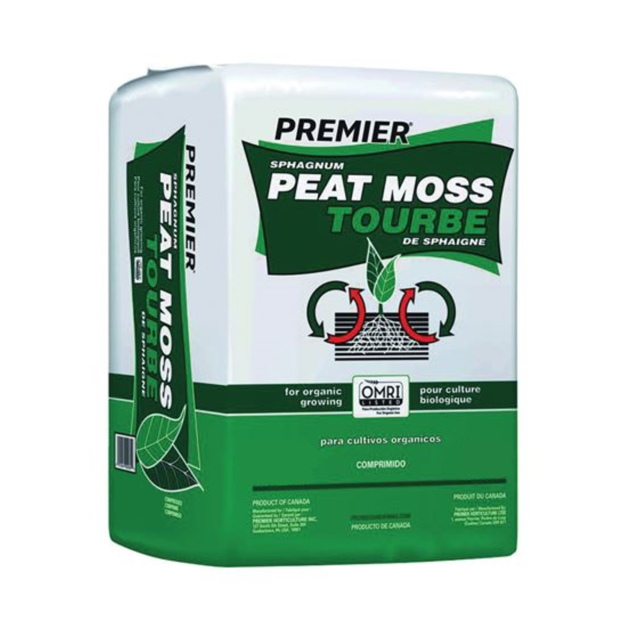 Premier Horticulture OMRI Listed Sphagnum Peat Moss