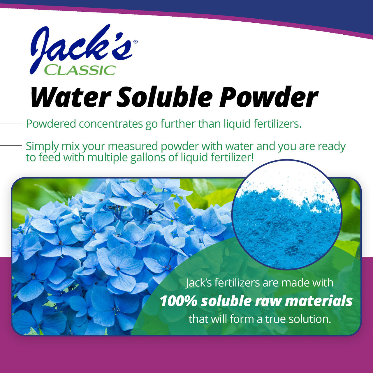 Jack's Classic 7-3-3 Hydrangea Blue Water-Soluble Fertilizer with