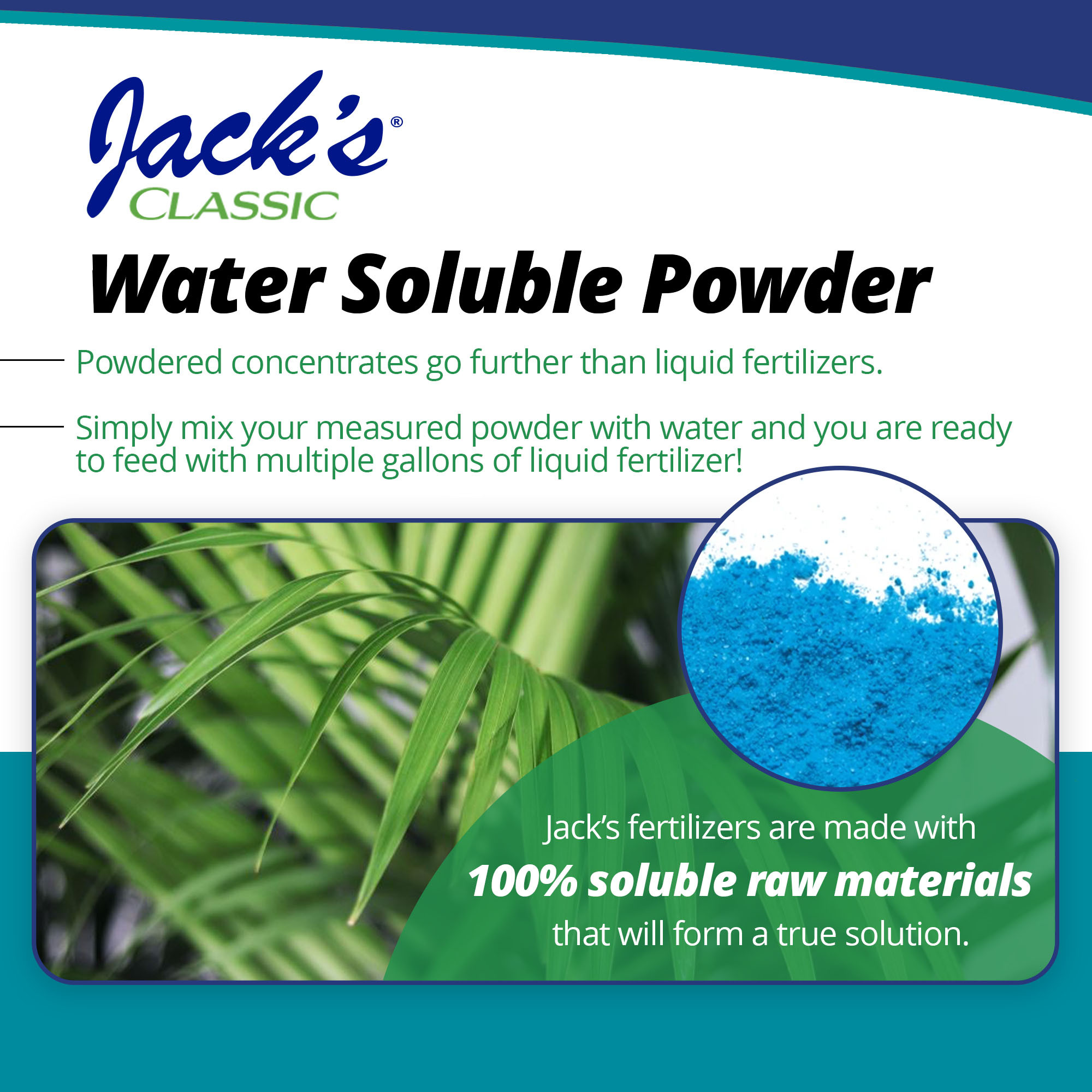 Jack's Classic 16-5-25 Tropical Food Water-Soluble Fertilizer with