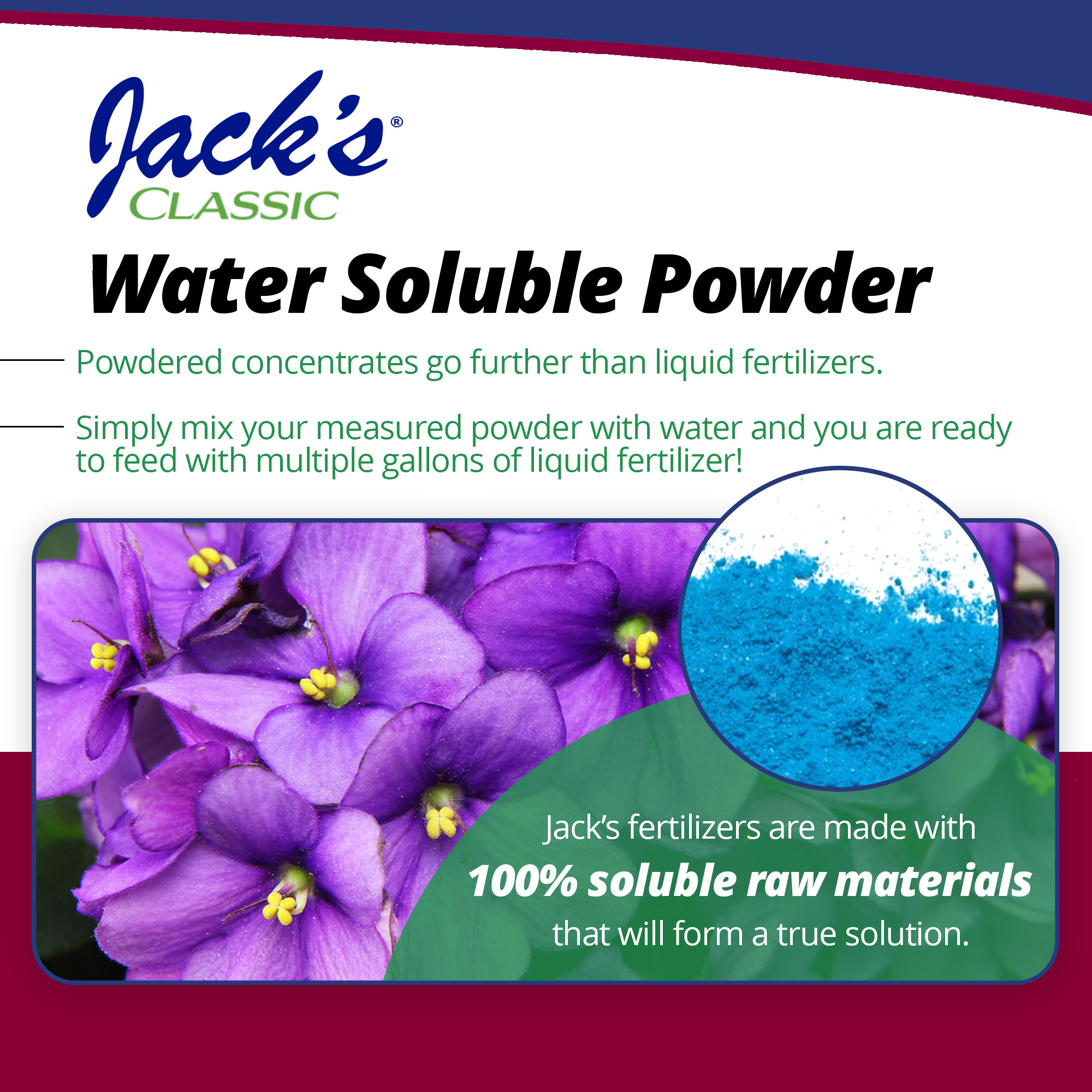 Jack's Classic 12-36-14 African Violet Water-Soluble Fertilizer