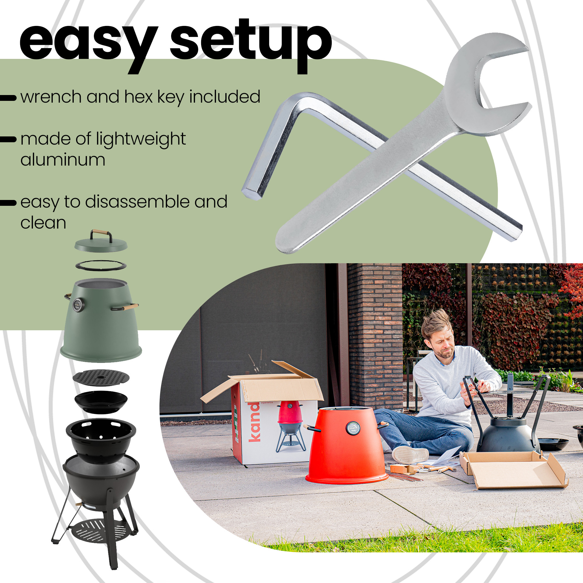 Kandu Outdoor Vertical Cooking Charcoal Oven Grill - Esbenshades