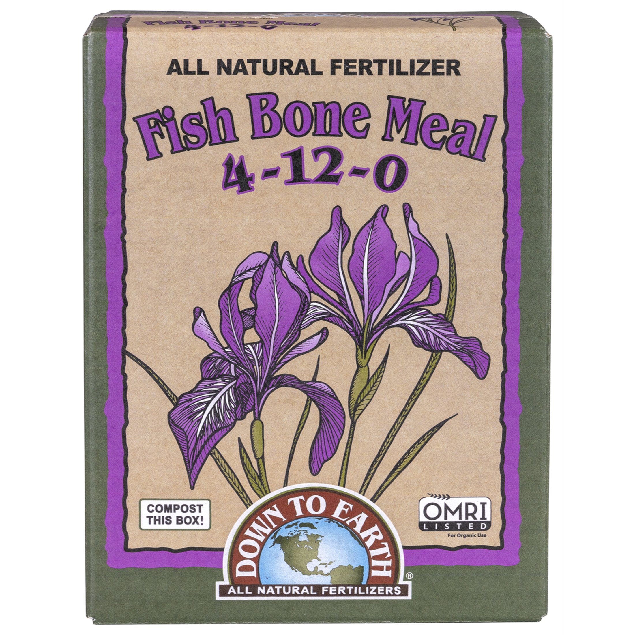 Down To Earth Organic Fish Bone Meal 4-12-0 All-Natural Fertilizer Down To Earth Organic Fish Bone Meal 4-12-0 All-Natural Fertilizer