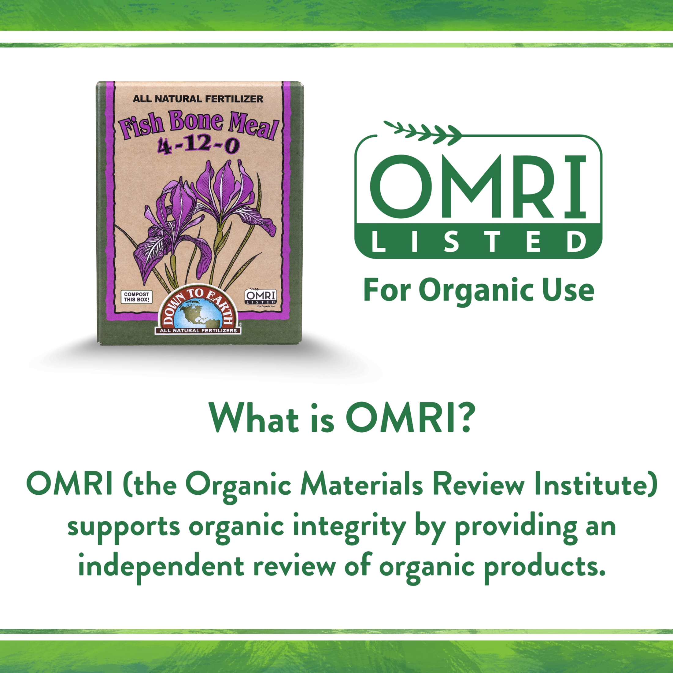 Down To Earth Organic Fish Bone Meal 4-12-0 All-Natural Fertilizer Down To Earth Organic Fish Bone Meal 4-12-0 All-Natural Fertilizer