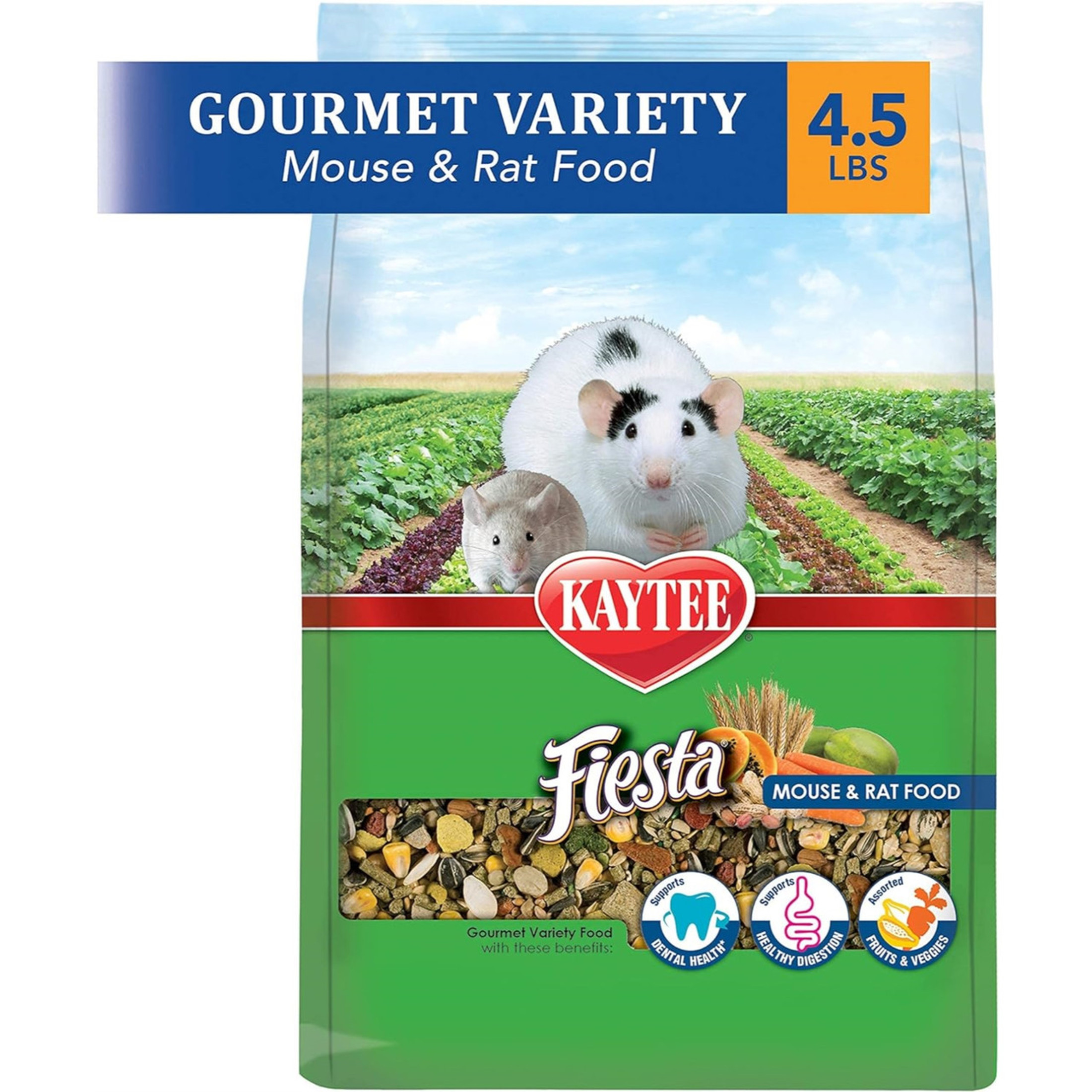 Kaytee Fiesta Pet Mouse and Rat Food, 4.5lb Bag