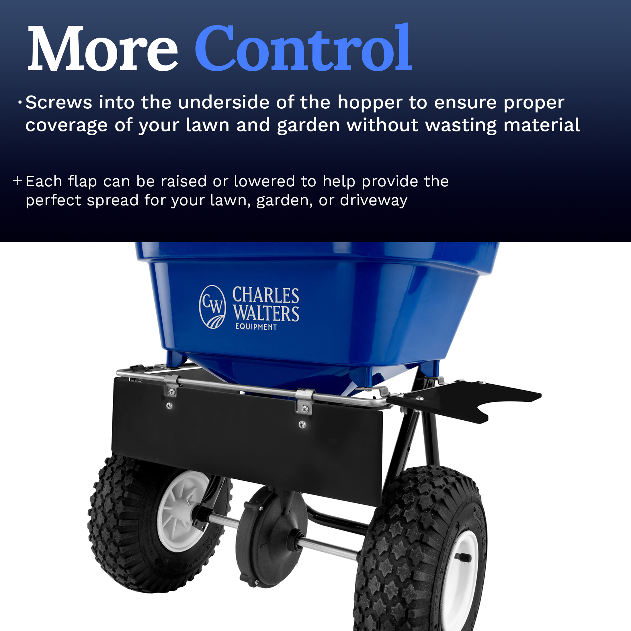 Charles Walters Equipment CW1075 3-Sided Deflector for Homeowner and Estate Style Spreaders Charles Walters Equipment CW1075 3-Sided Deflector for Homeowner and Estate Style Spreaders