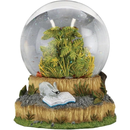 Old World Christmas Musical Tabletop Gnome Snow Globe, Autumn Forest, 6.25"