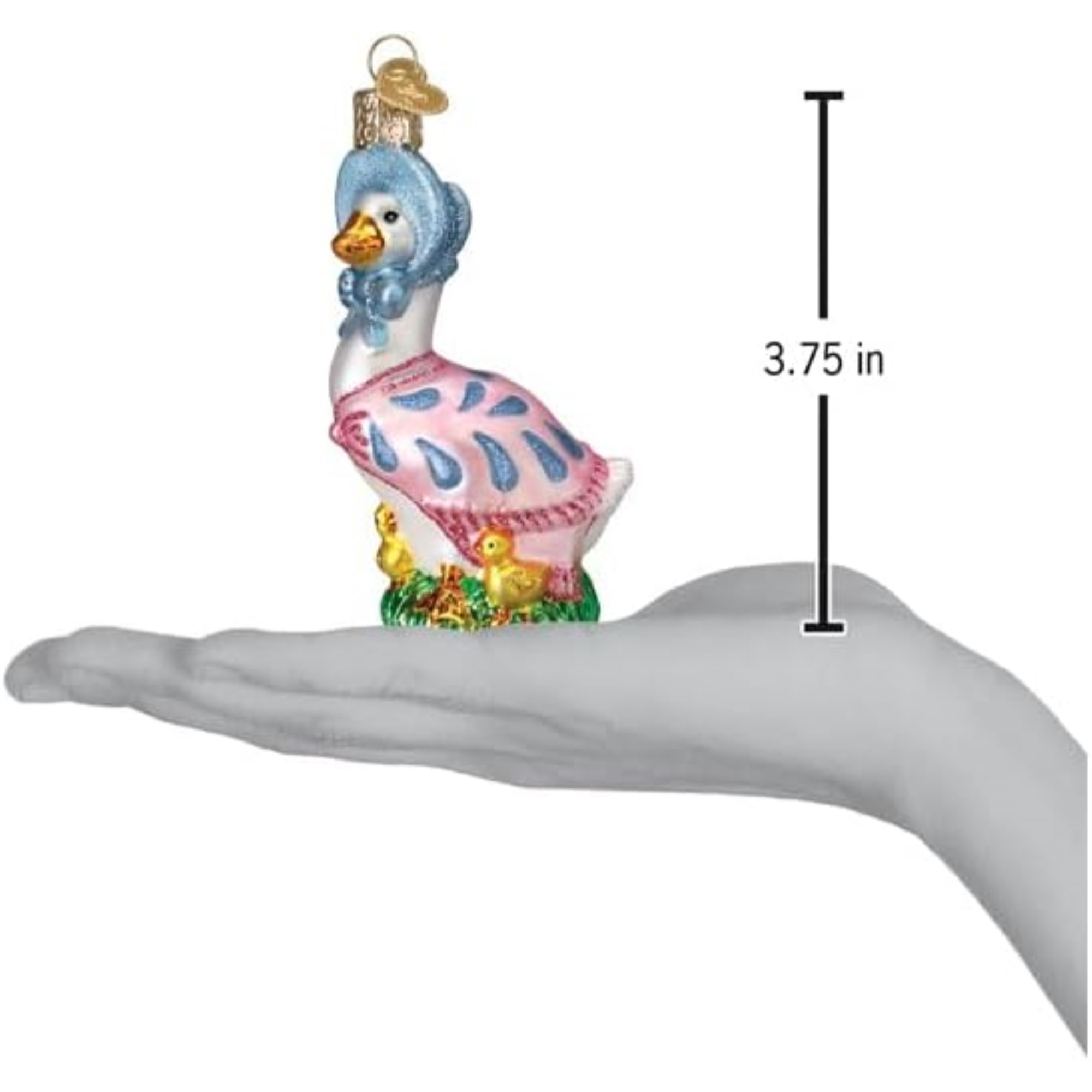 Old World Christmas Blown Glass Ornament for Christmas Tree, Jemima Puddle-Duck