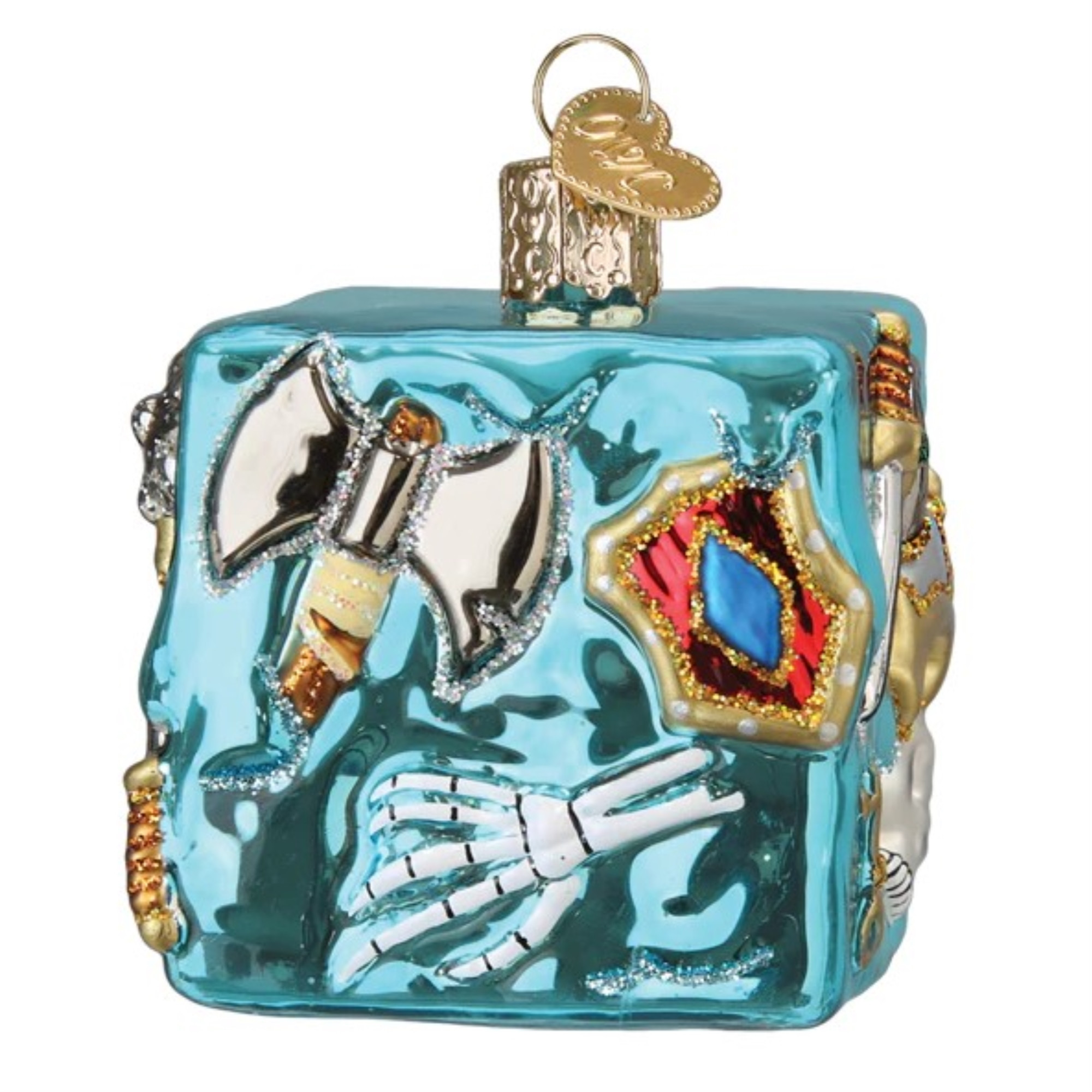 Old World Christmas Blown Glass Ornament for Christmas Tree, D & D Gelatinous Cube