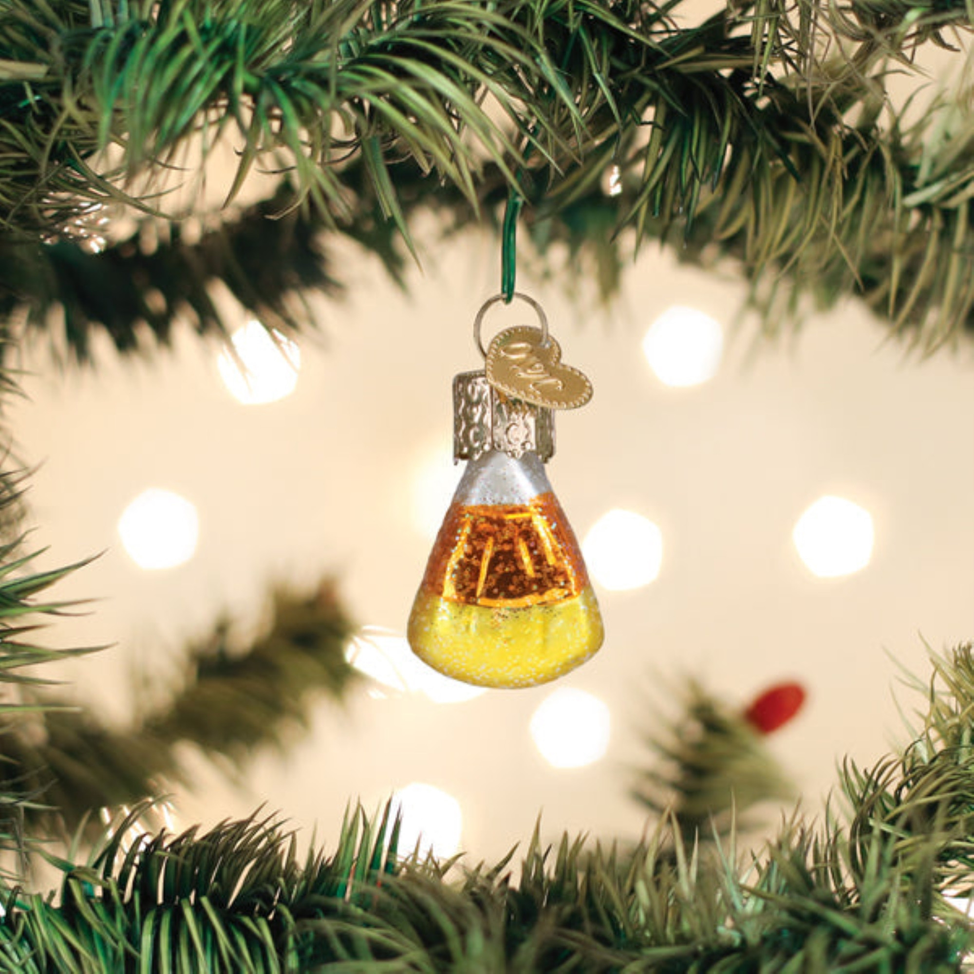 Old World Christmas Blown Glass Ornament for Tree, Mini Candy Corn