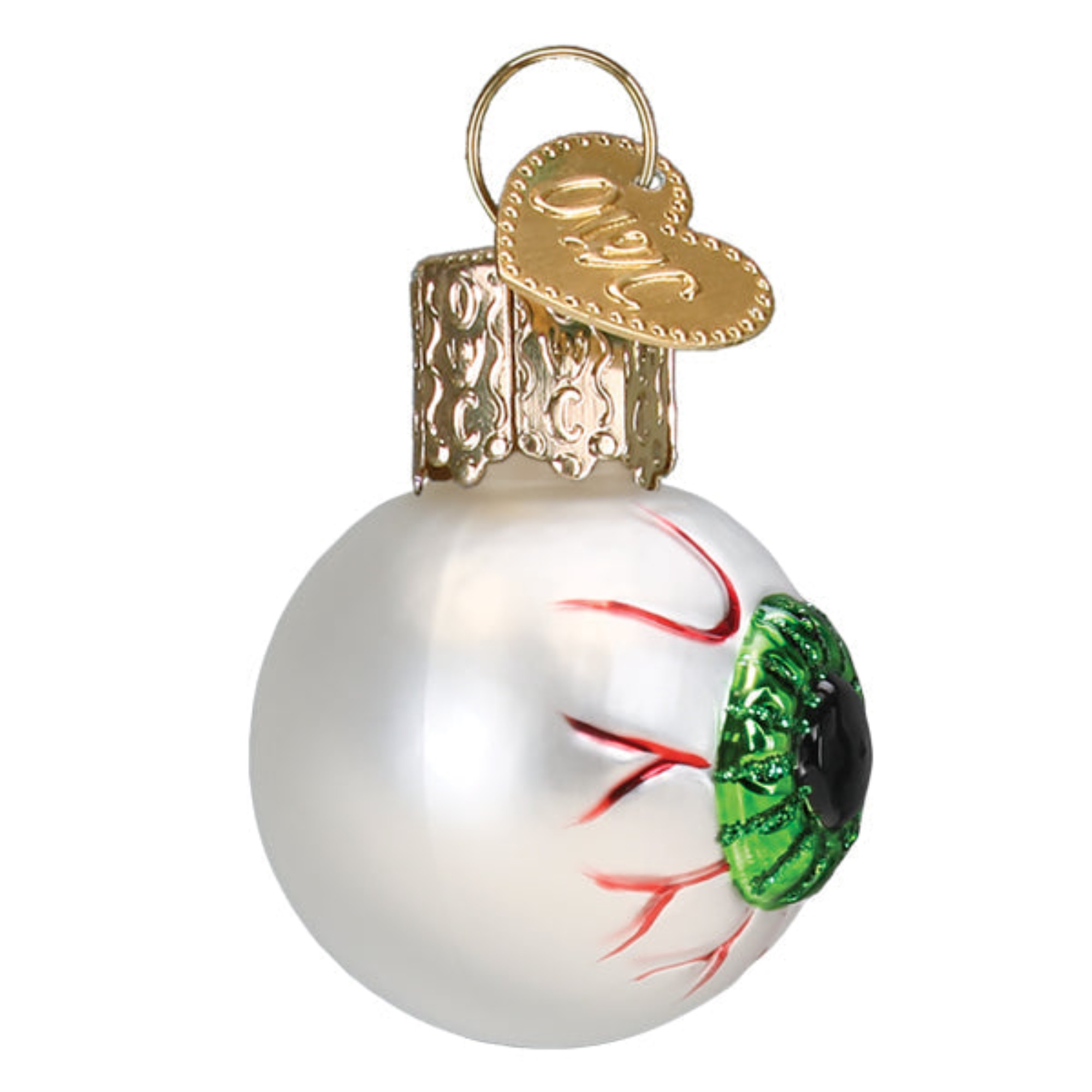 Old World Christmas Blown Glass Ornament for Tree, Mini Evil Eye