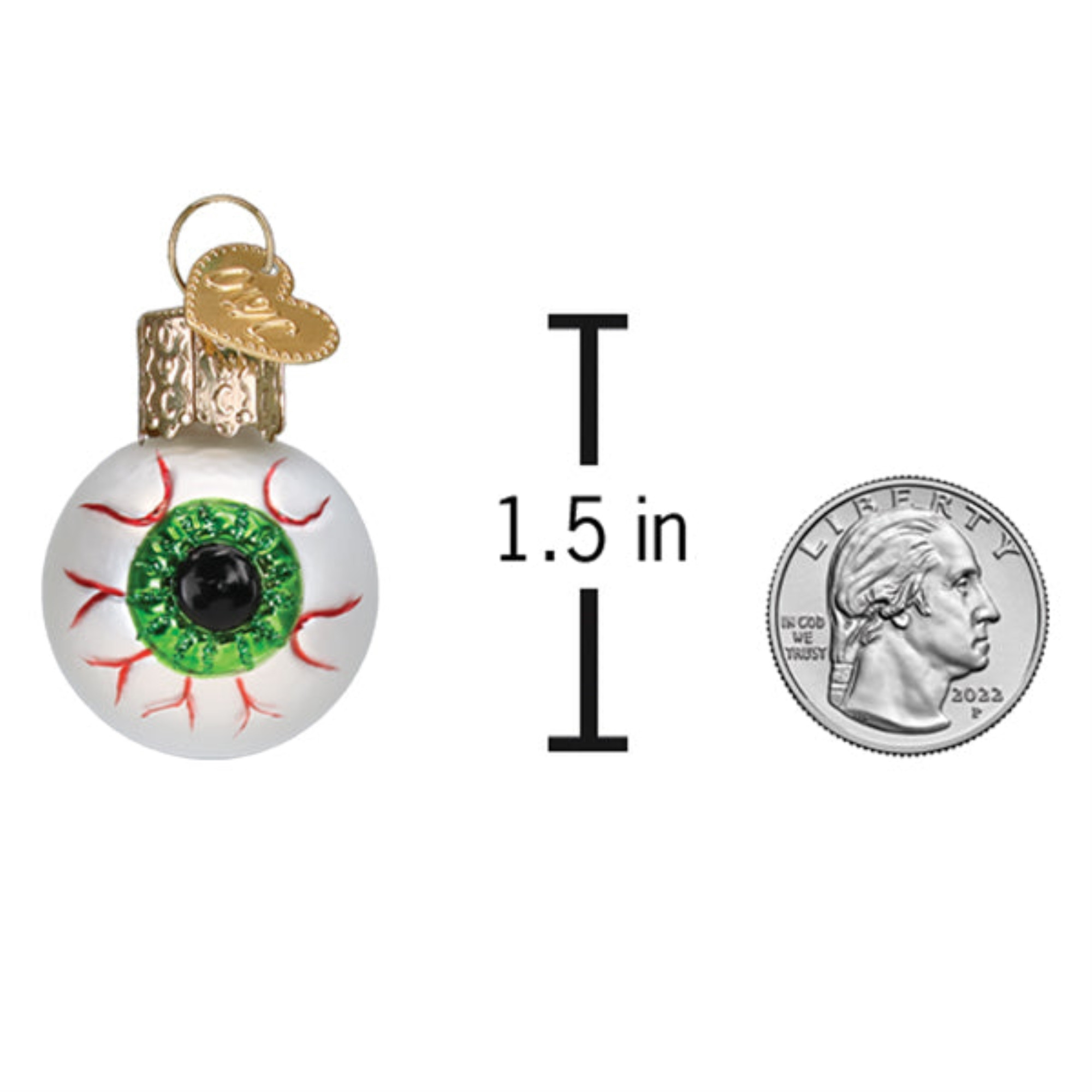 Old World Christmas Gumdrop Halloween Ornament Collection, Mini Evil Eye