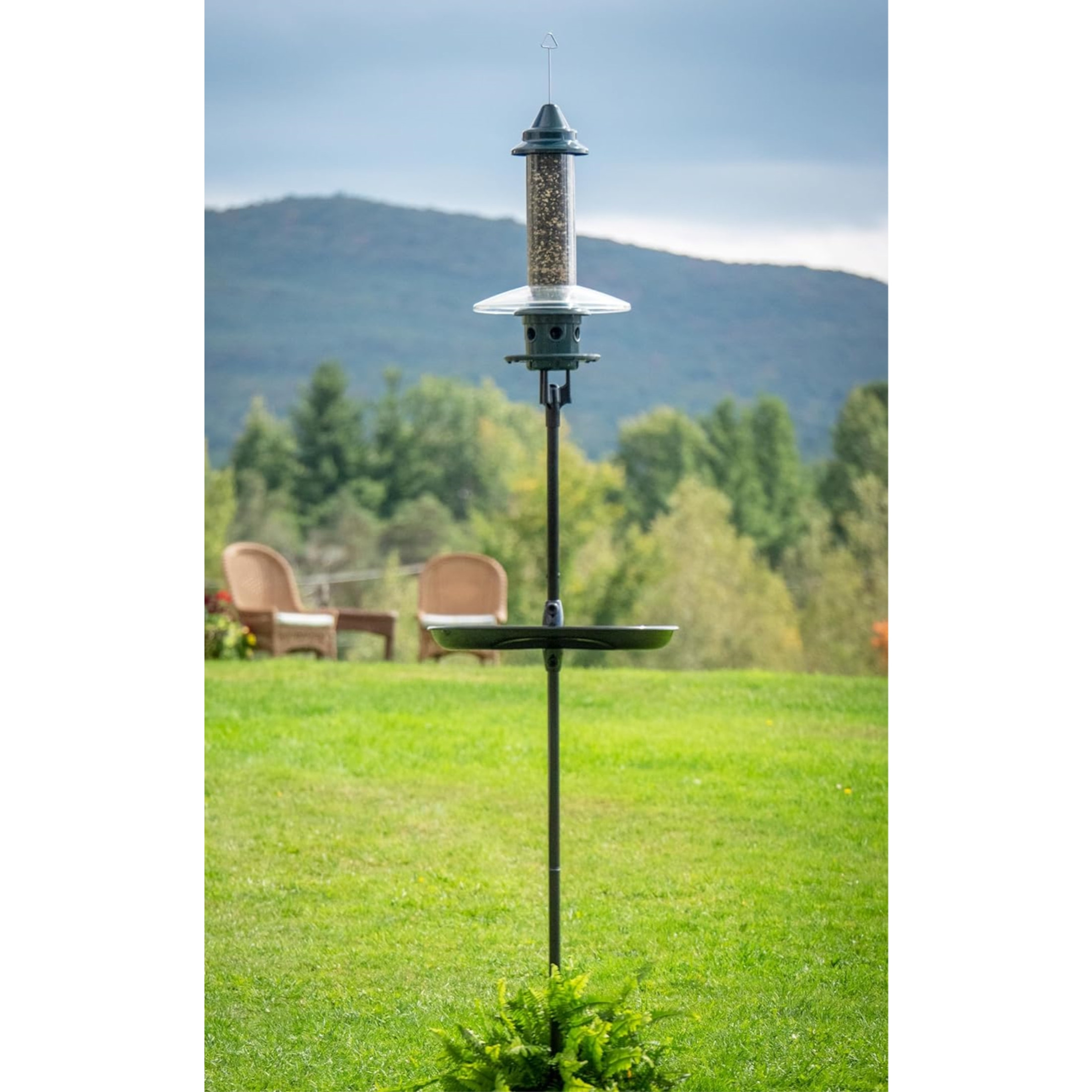 Brome BirdsUP Single Pole Kit for Wild Bird Feeders, Black, 1" Brome BirdsUP Single Pole Kit for Wild Bird Feeders, Black, 1"