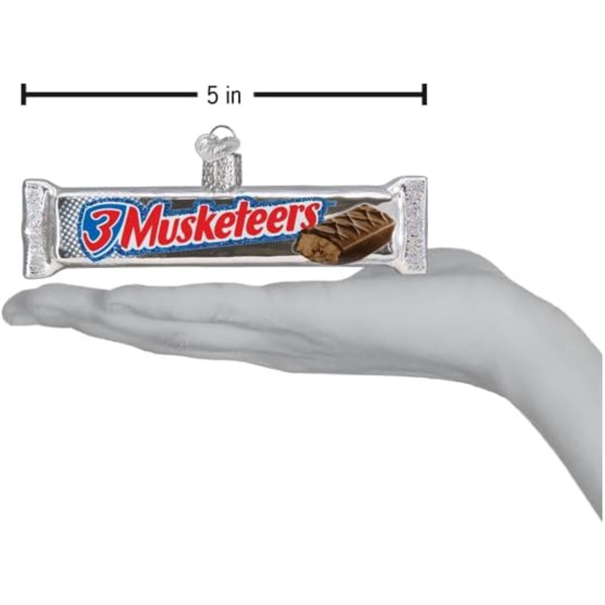 Old World Christmas Blown Glass Ornament for Christmas Tree, 3 Musketeers