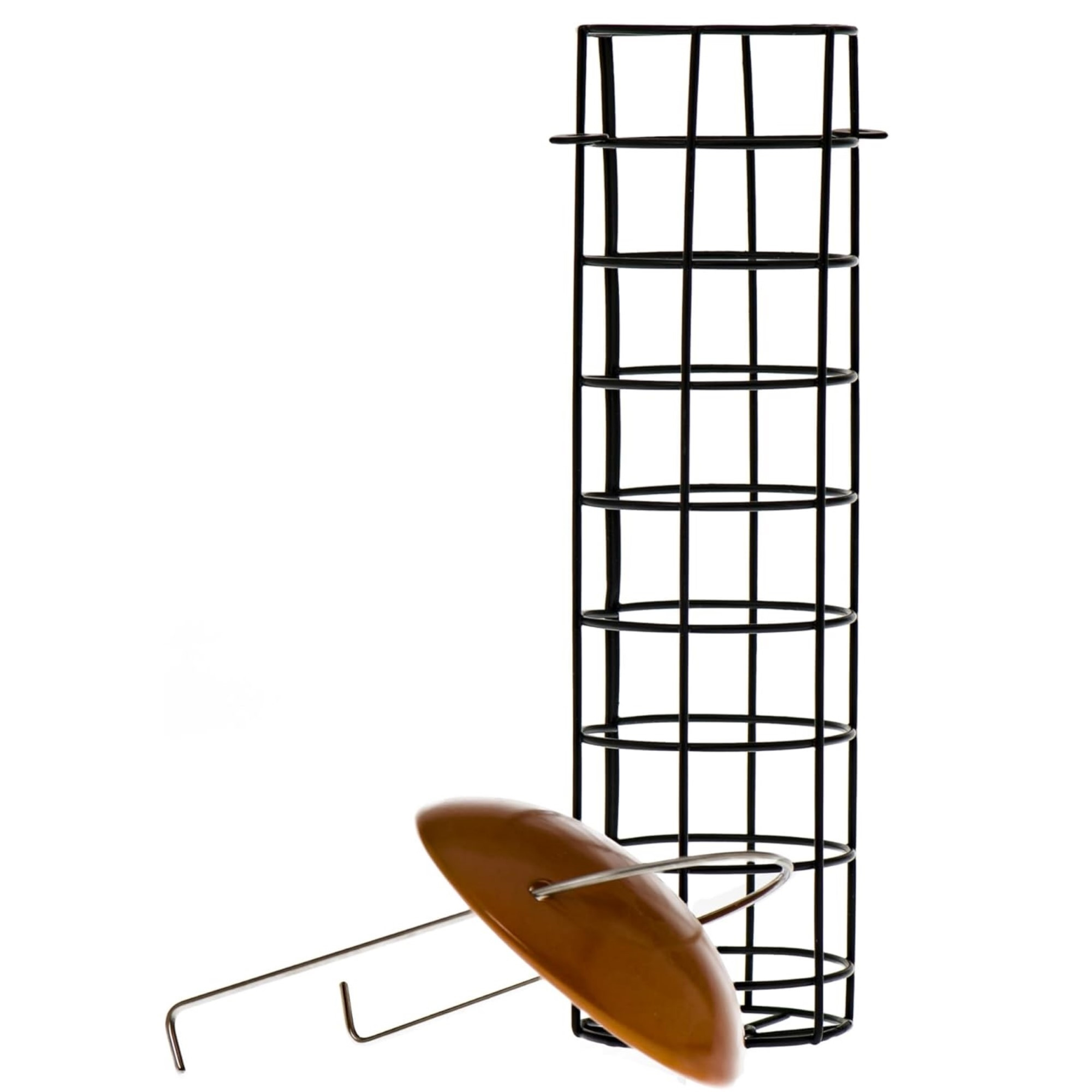 C&S Suet Ball Bird Feeder — Durable Outdoor Feeder, Copper Roof — Holds 4 Suet Balls