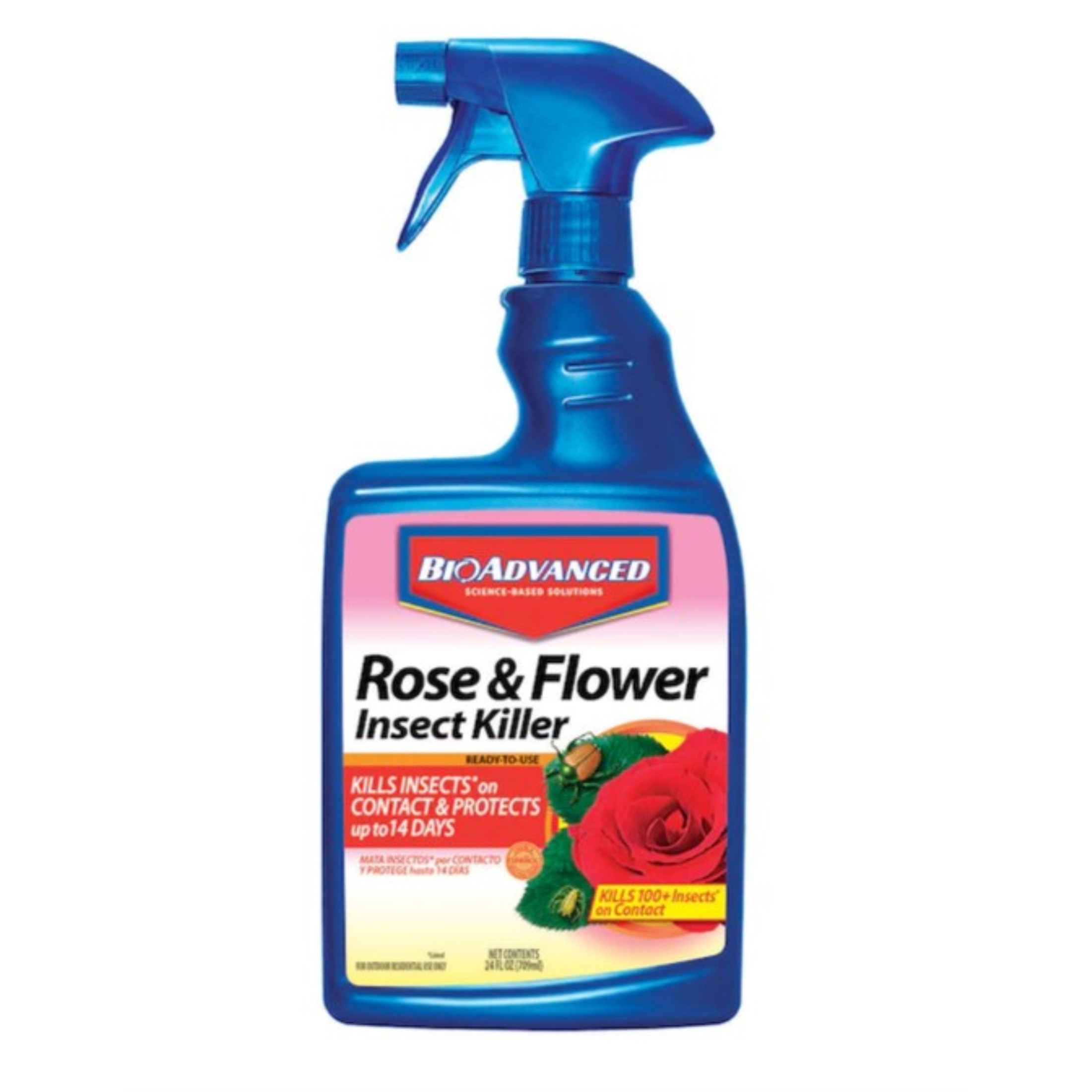 BioAdvanced Dual Action Rose & Flower Insect Killer RTU w/ Trigger Sprayer, 24oz
