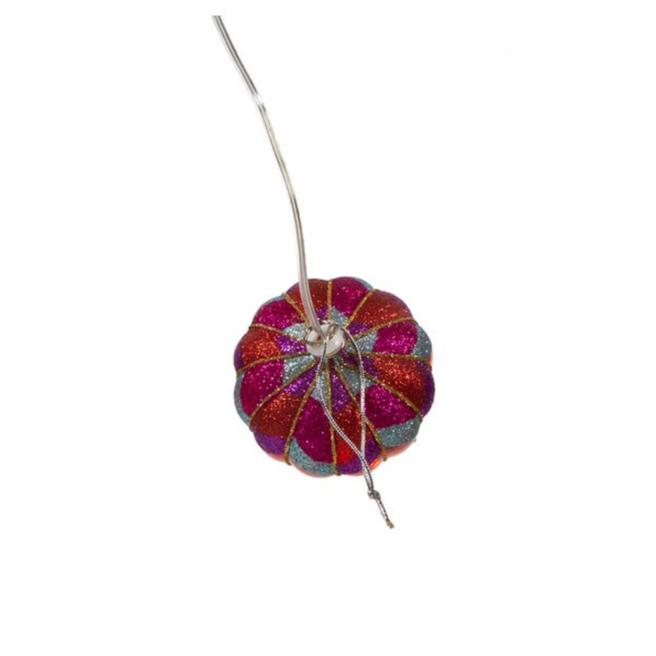 Kurt Adler Hanging Pre-Lit Glass Ornaments, USB-Powered Hot Air Balloons, Assorted Colors
