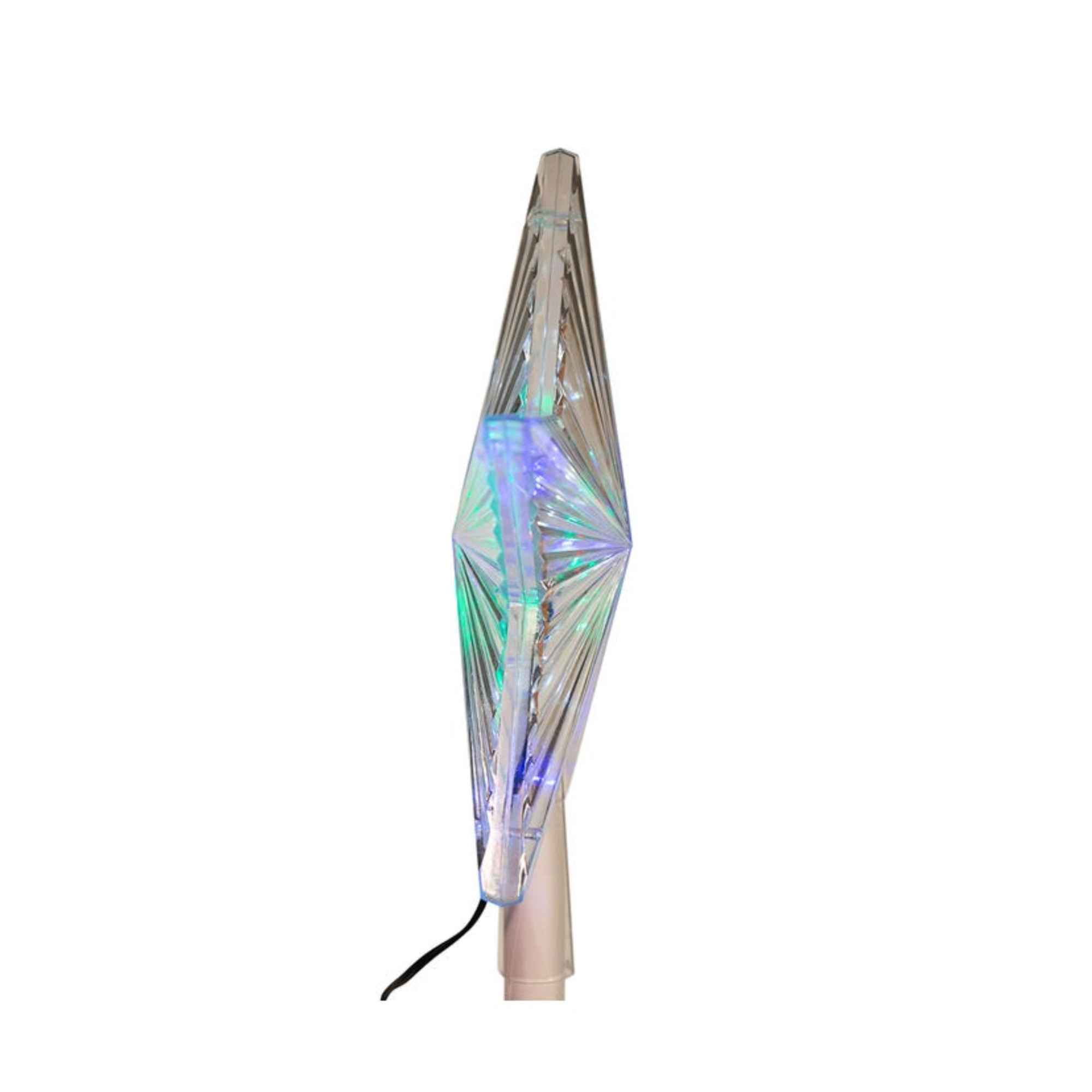 Kurt Adler UL 31 LED Light Color Changing Treetop Star,  8.5"