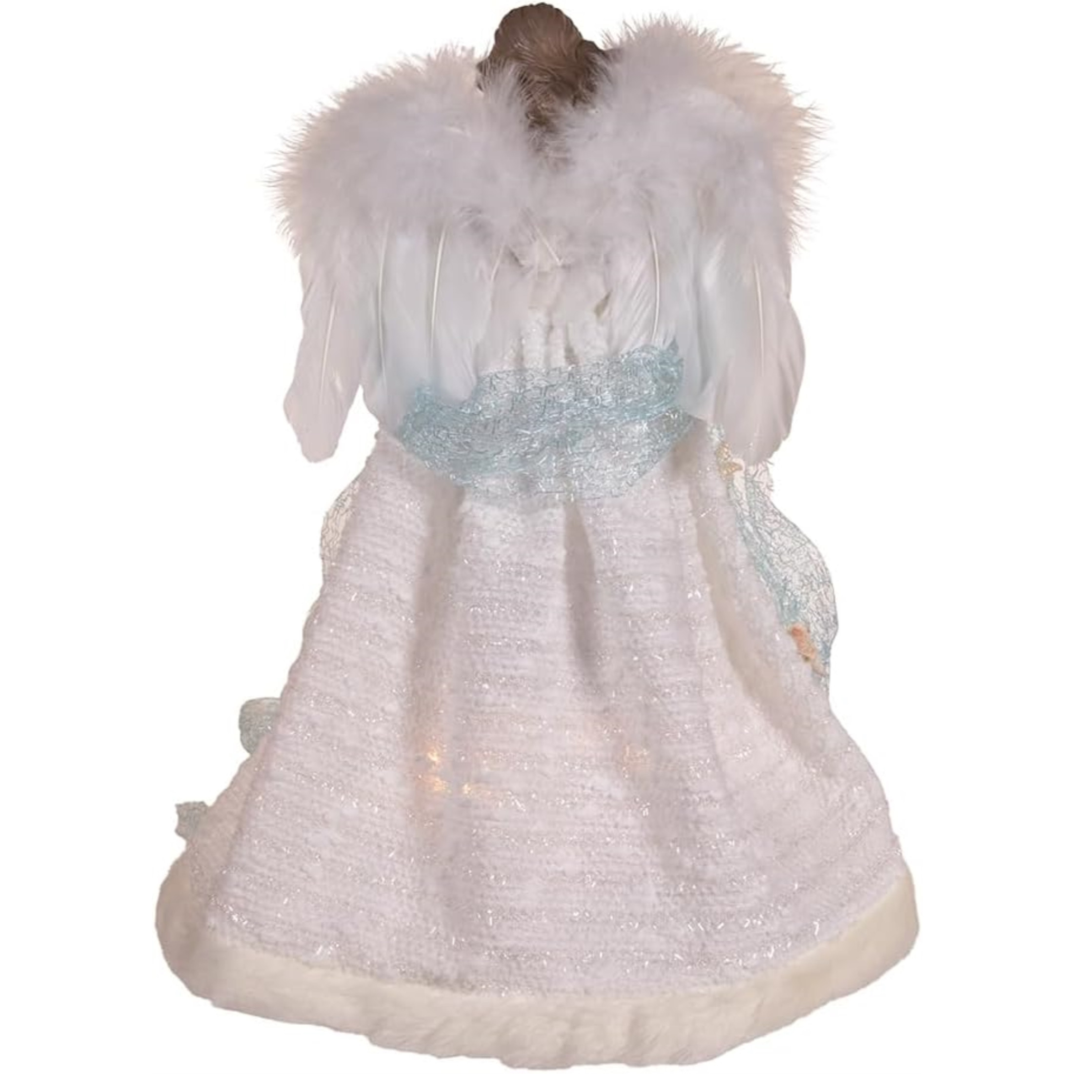 Kurt Adler UL 10-Light Treetop, Coastal Beach Angel, 14"