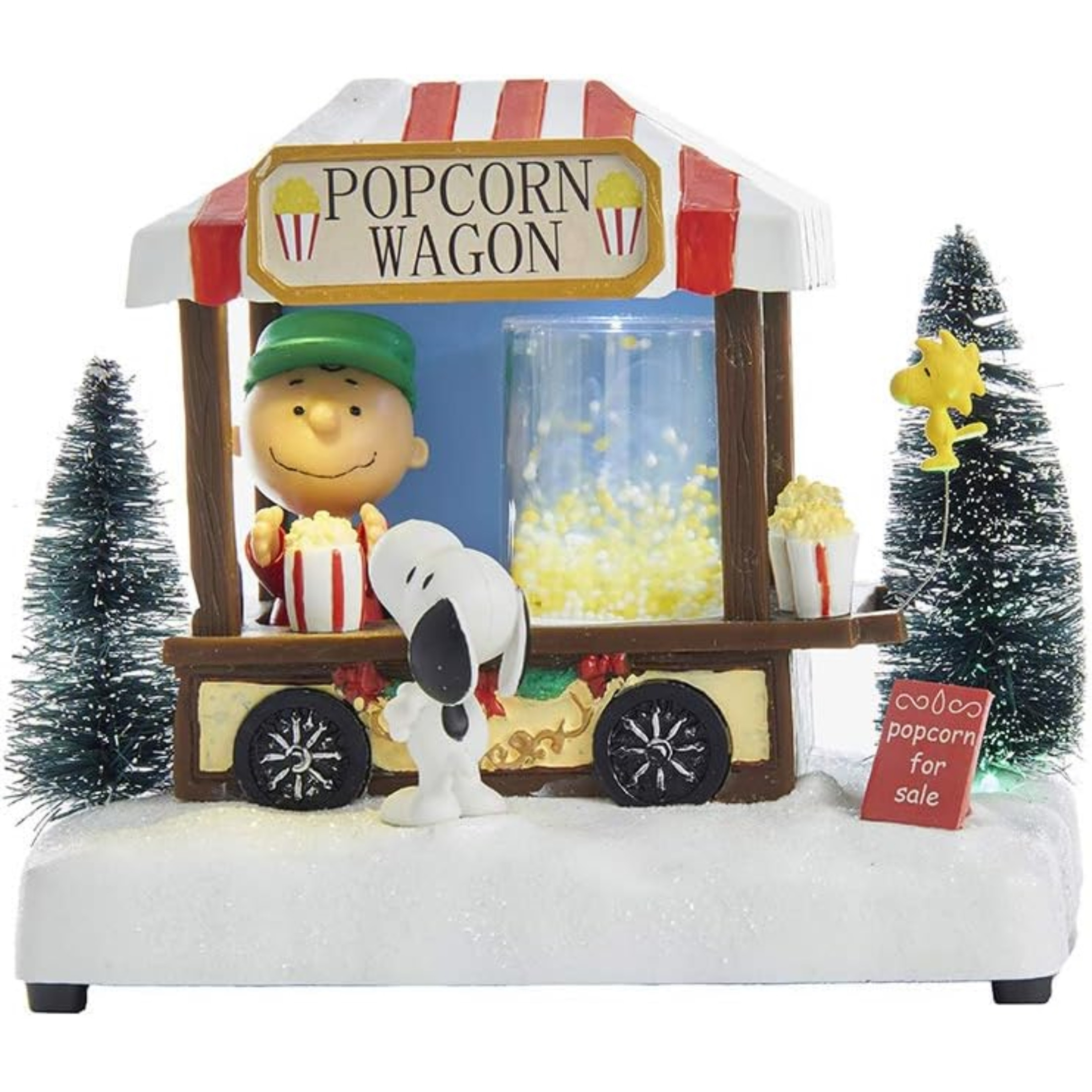 Kurt Adler Battery Operated Peanuts Musical Christmas Table Piece, 7in