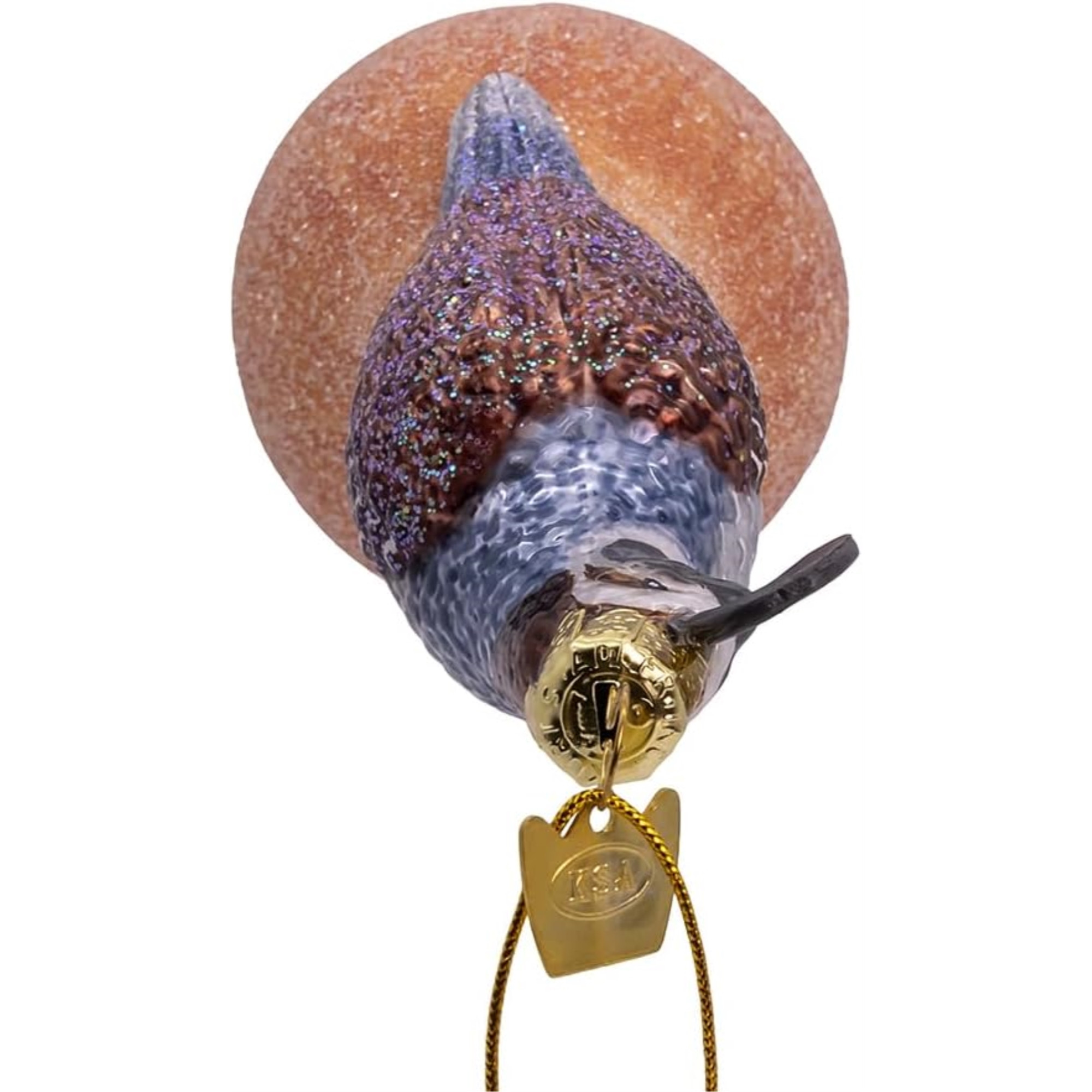 Kurt Adler Nobel Gems Collection Glass Christmas Ornament, Partridge in a Pear Tree