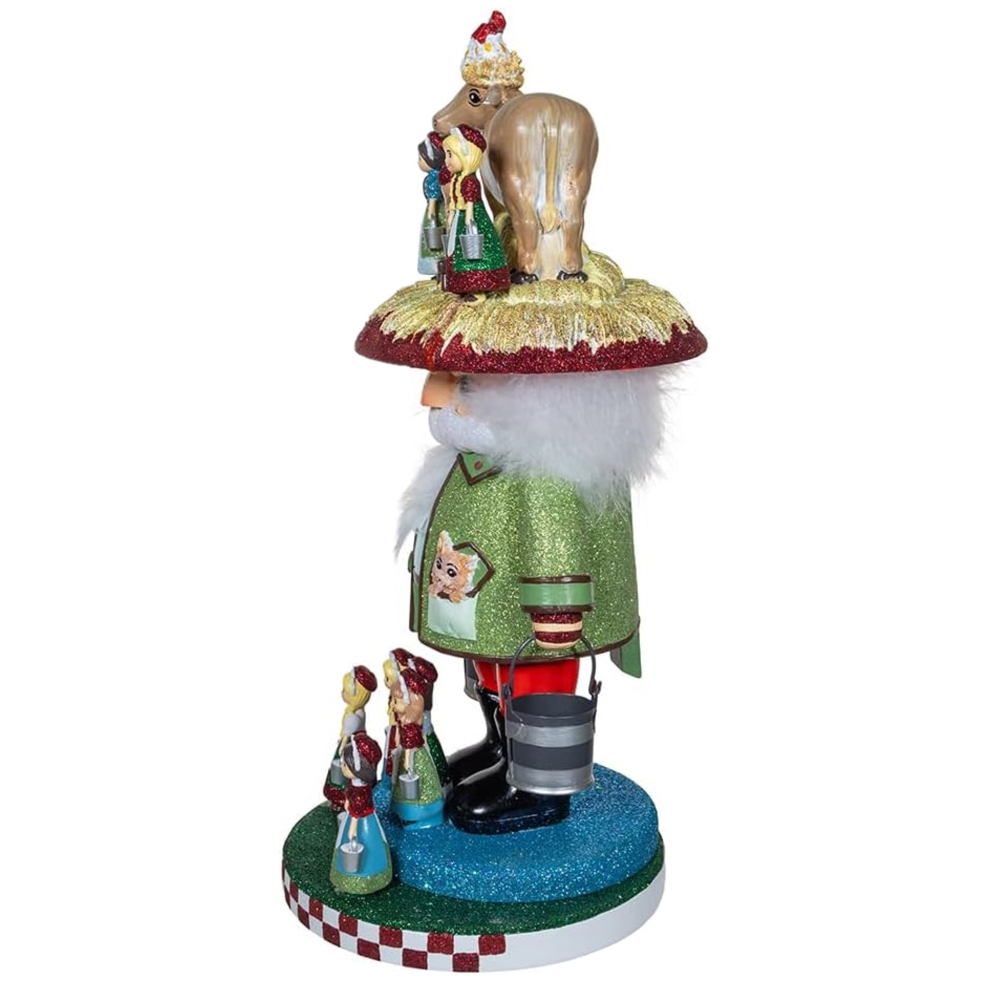 Kurt Adler Hollywood Nutcrackers Collection, 8 Maids A Milking, 16.5"