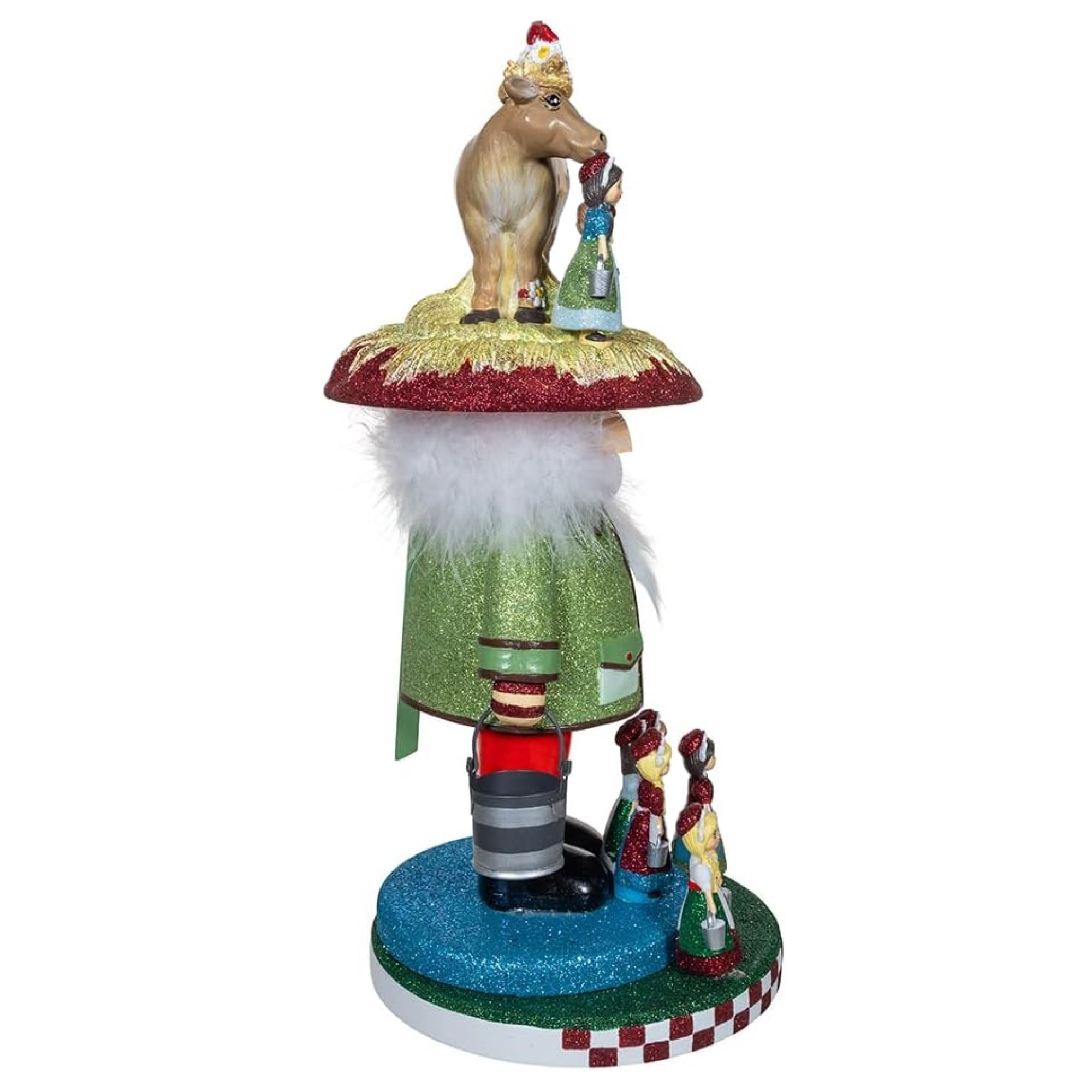 Kurt Adler Hollywood Nutcrackers Collection, 8 Maids A Milking, 16.5"