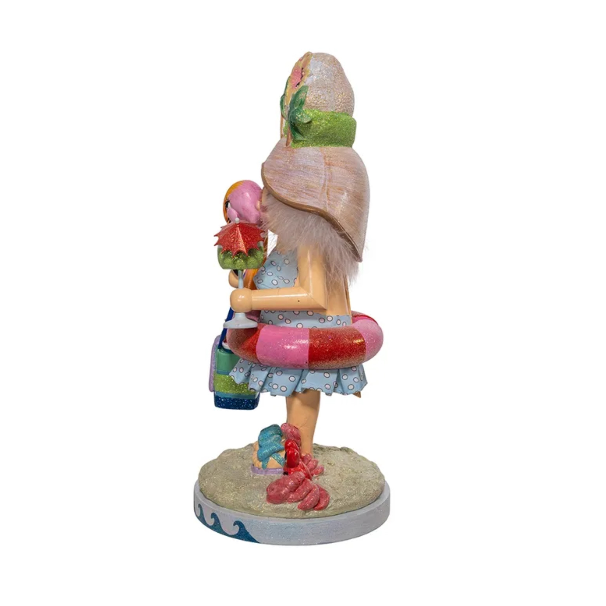 Kurt Adler Wooden Hollywood Nutcracker Collection, Beach Girl, 15"