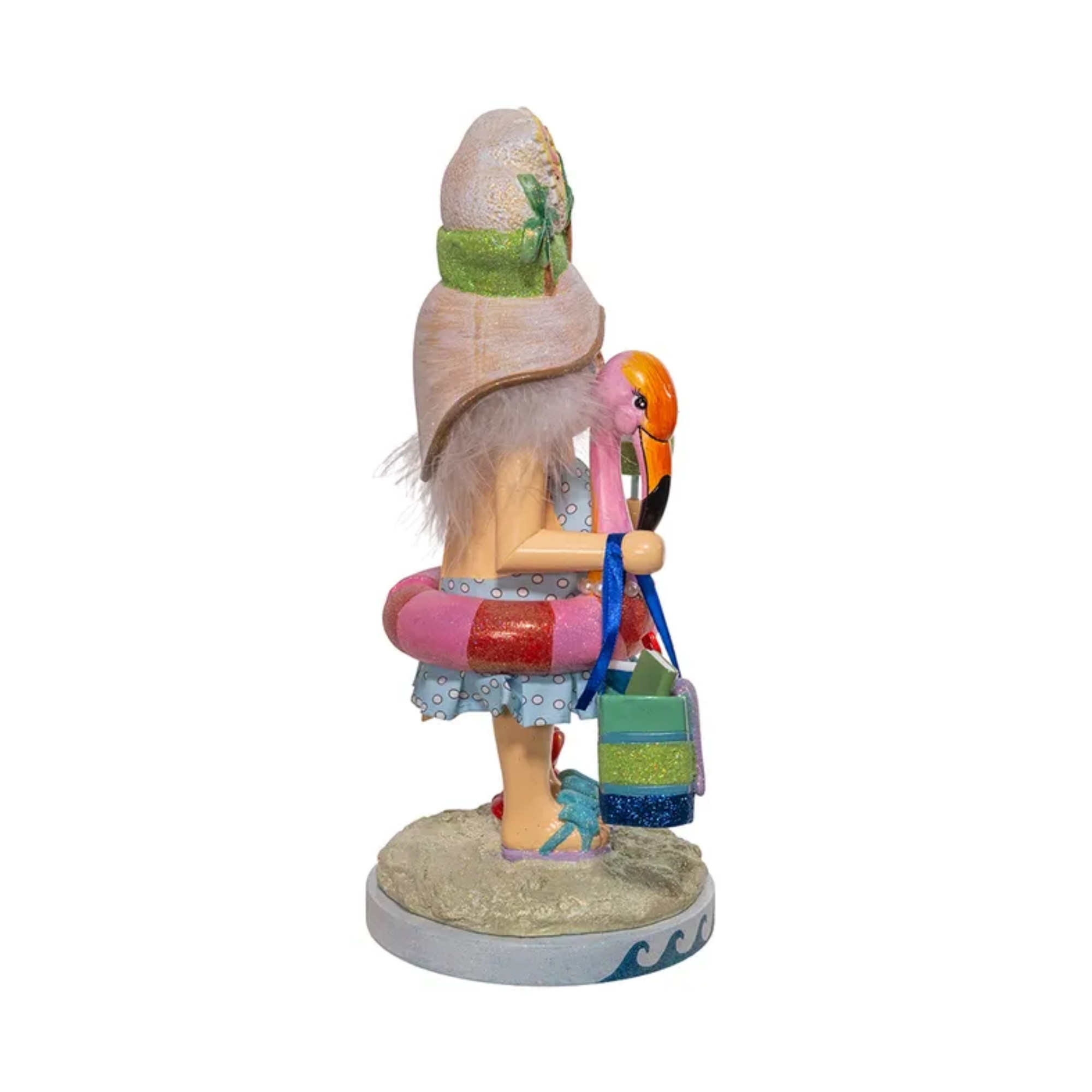 Kurt Adler Wooden Hollywood Nutcracker Collection, Beach Girl, 15"
