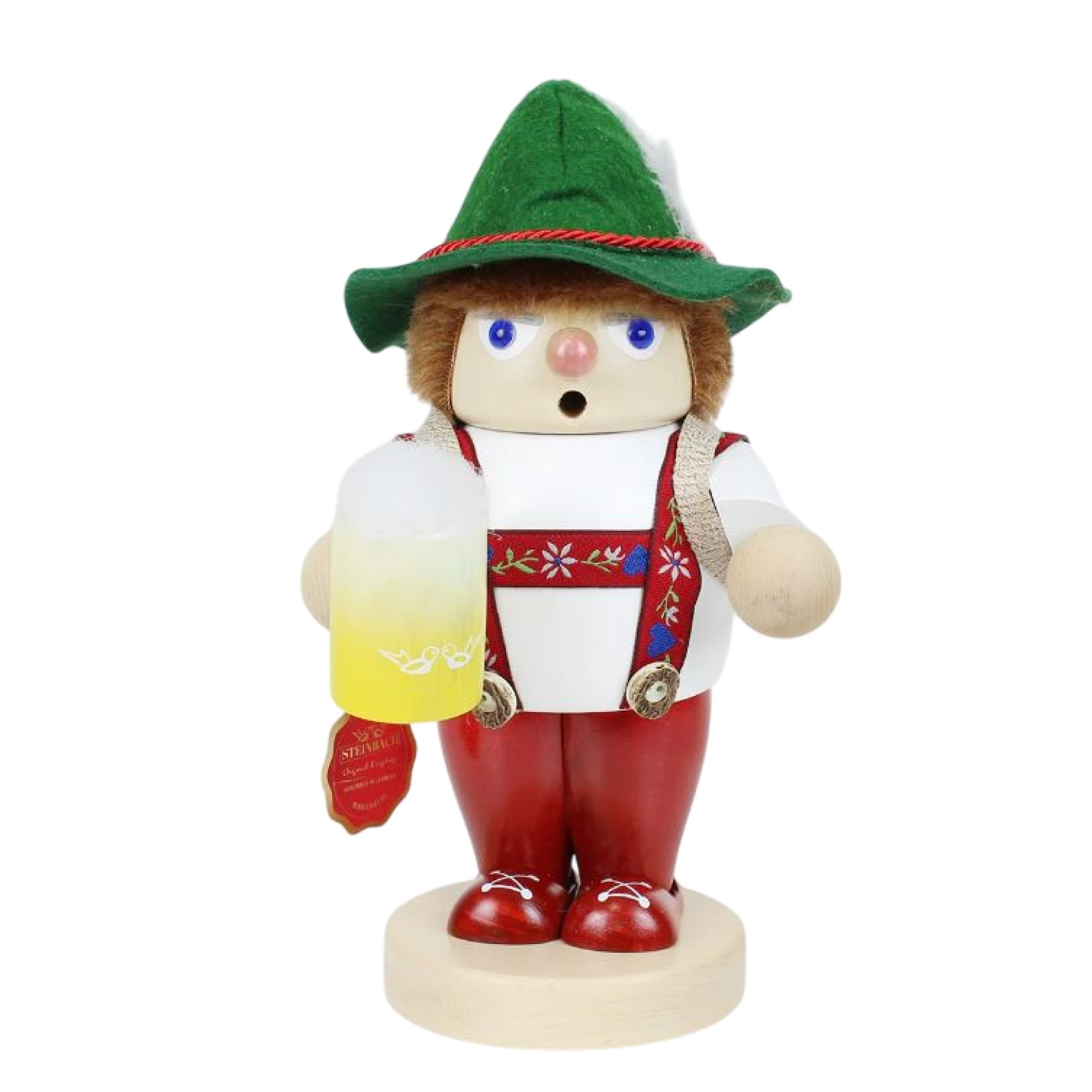 Steinbach Big Smoker Collection, Wooden Figurine, Bavarian Hiker, 10"