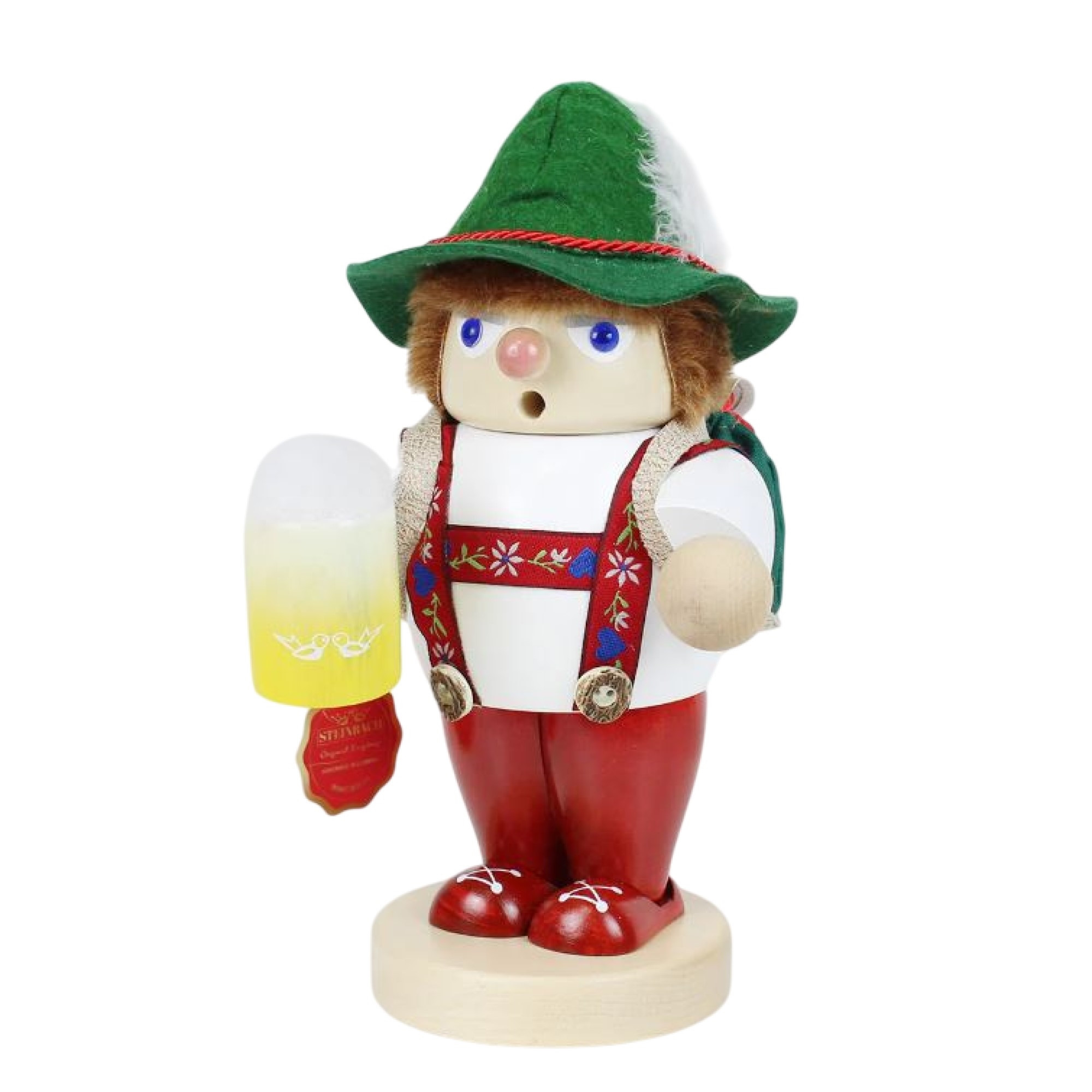 Steinbach Big Smoker Collection, Wooden Figurine, Bavarian Hiker, 10"