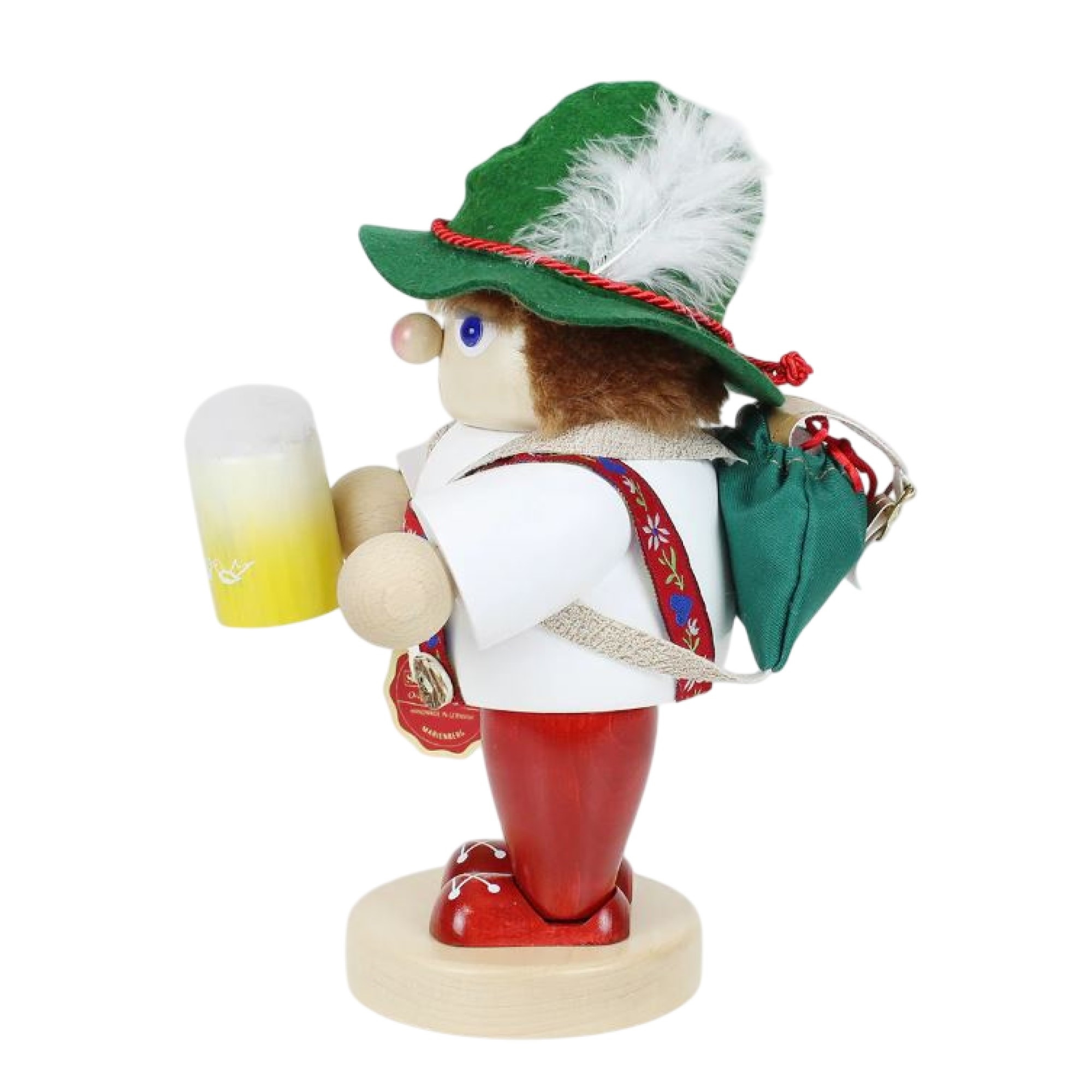 Steinbach Big Smoker Collection, Wooden Figurine, Bavarian Hiker, 10"