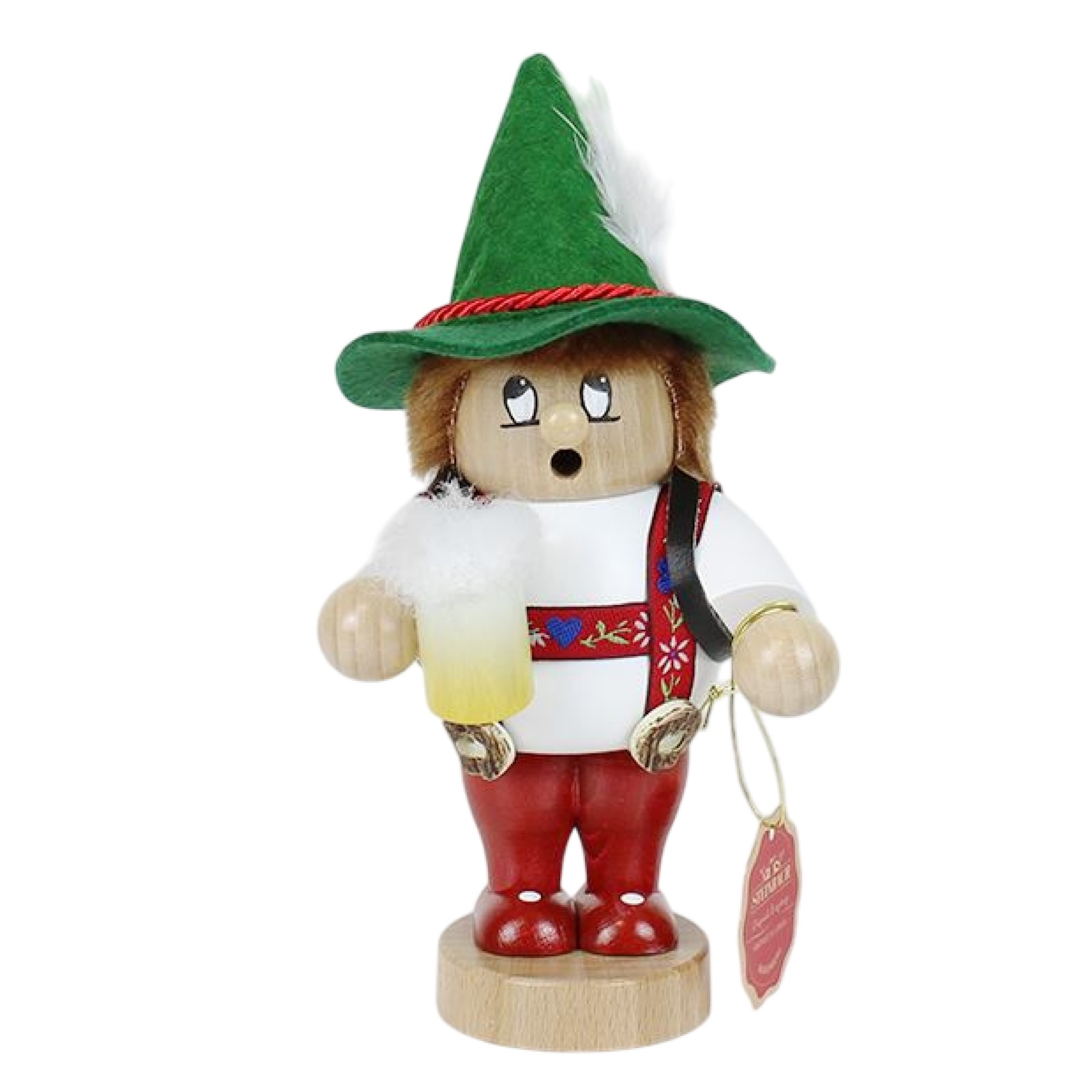 Steinbach Big Smoker Collection, Wooden German Figurine, Bavarian Hiker, 10"