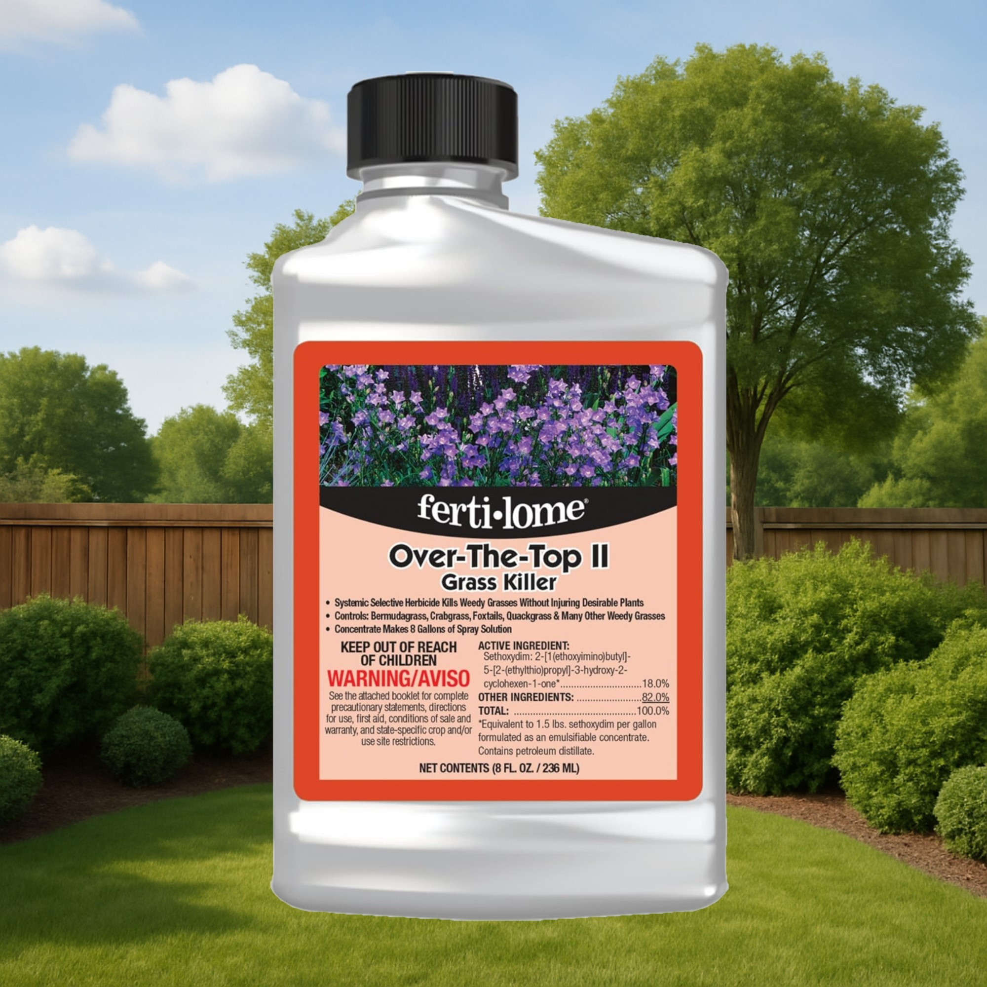 Fertilome Over-The-Top II Grass Killer Systemic Herbicide Concentrate, 8 fl oz