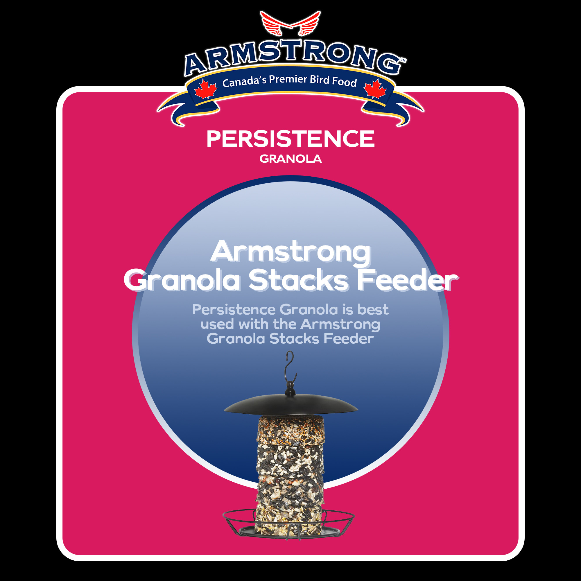 Armstrong Wild Bird Food Royal Jubilee Persistence Granola Stack, 7.05oz