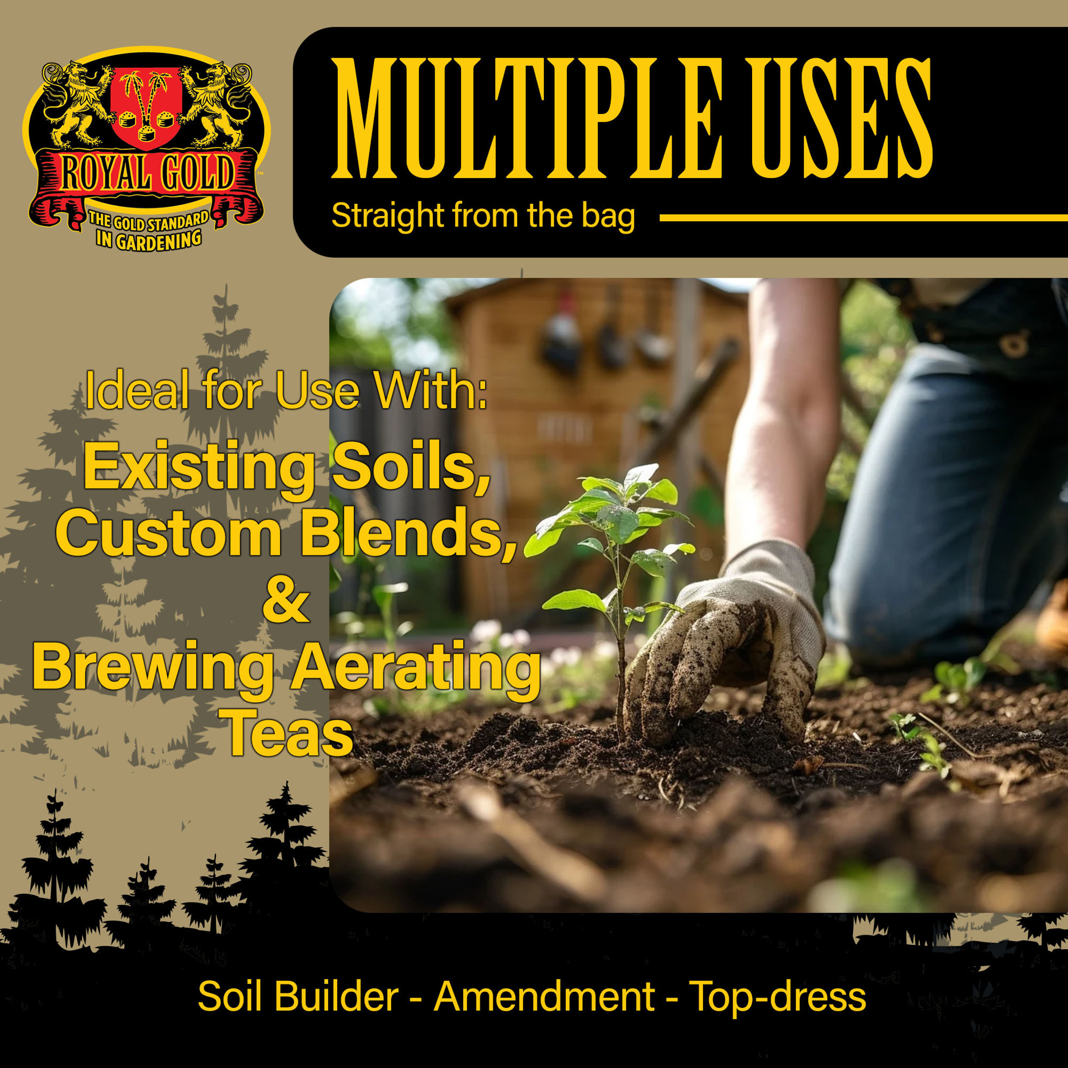 Royal Gold Worm Castings Amendment & Soil Builder, 1cu ft