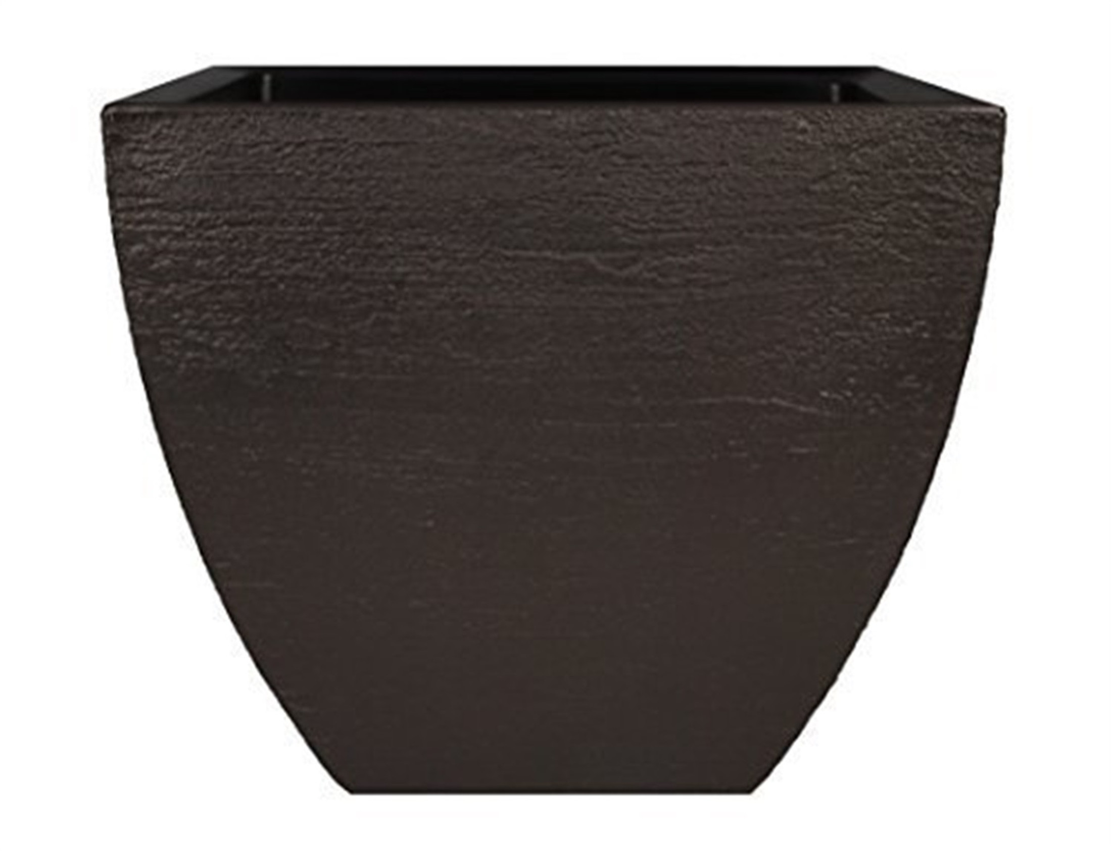 Tusco Products Modern Planter, Short Square, Espresso - 20" x 16"