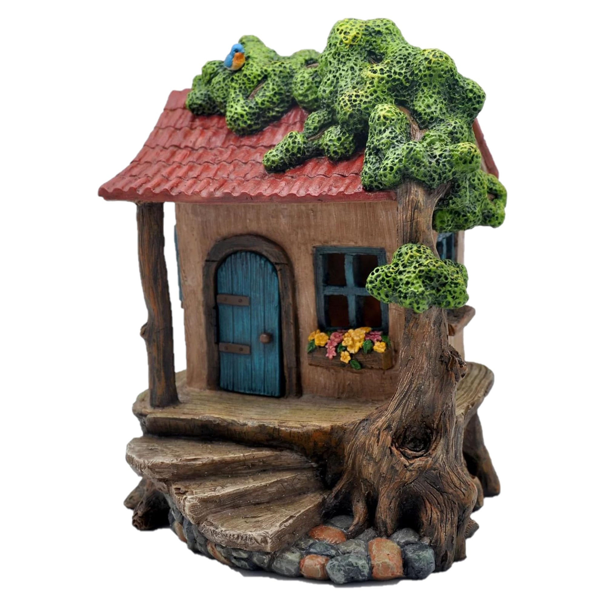 Marshall Home & Garden Fairy Garden Woodland Knoll Collection, Rustic House