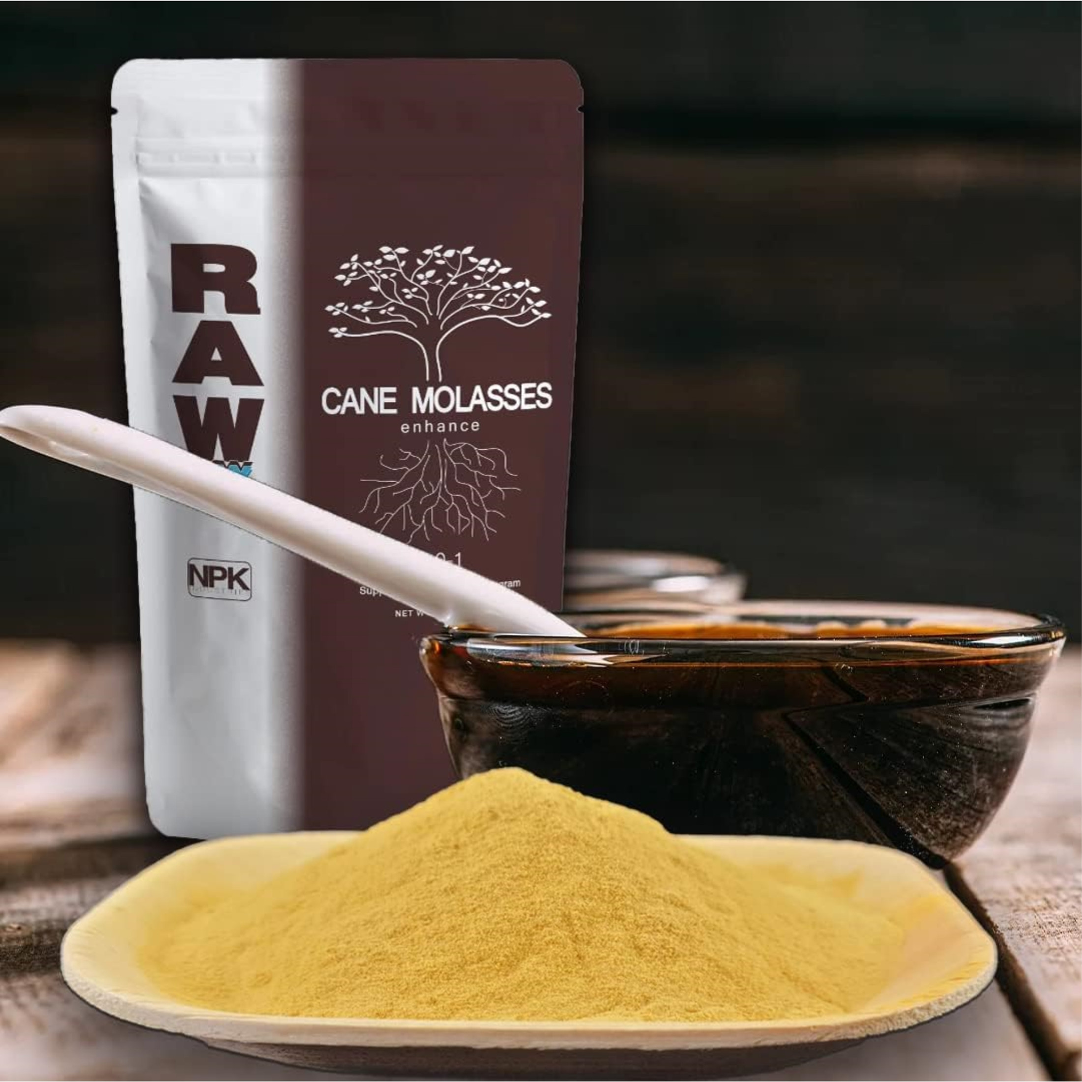 RAW Cane Molasses Enhance Water-Soluble Biostimulant for Boosting Beneficial Soil Life