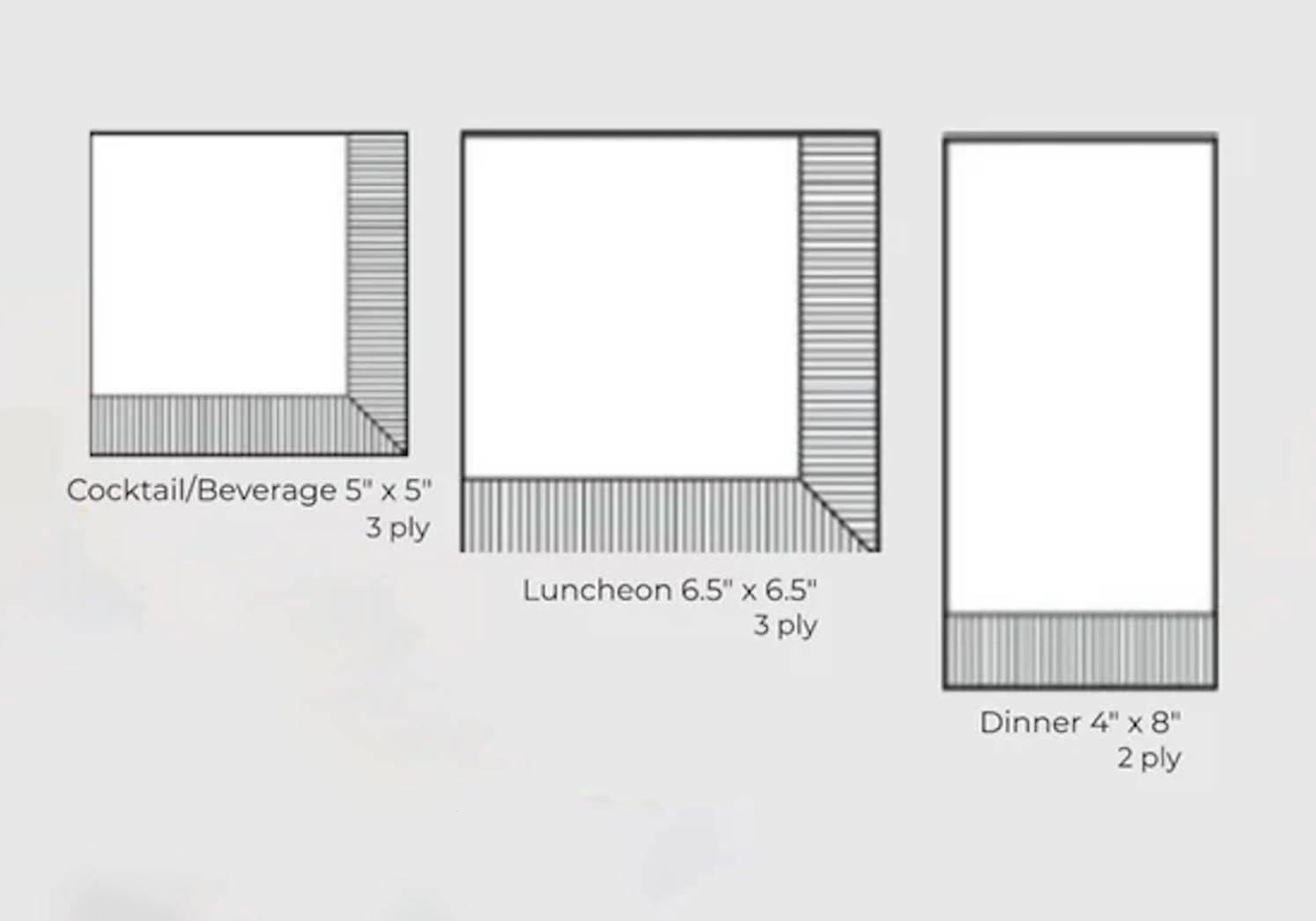 Boston International IHR 3-Ply Paper Lunch Napkins, 6.5" x 6.5", Magnolia Grace (Pack of 20)