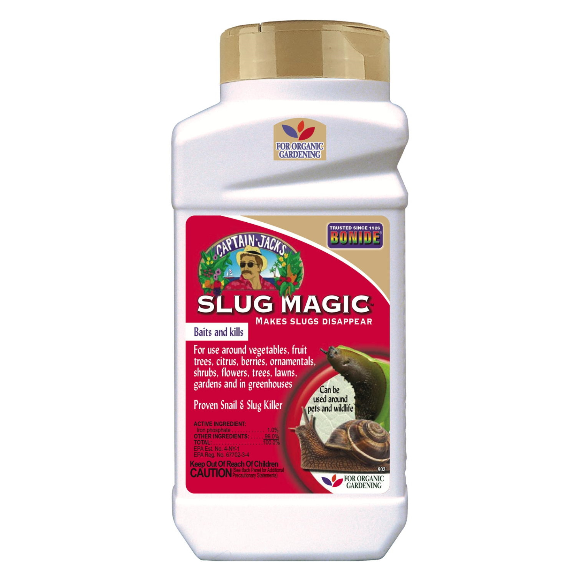 Bonide Captain Jack’s Slug Magic Bait and Killer for Snails and Slugs