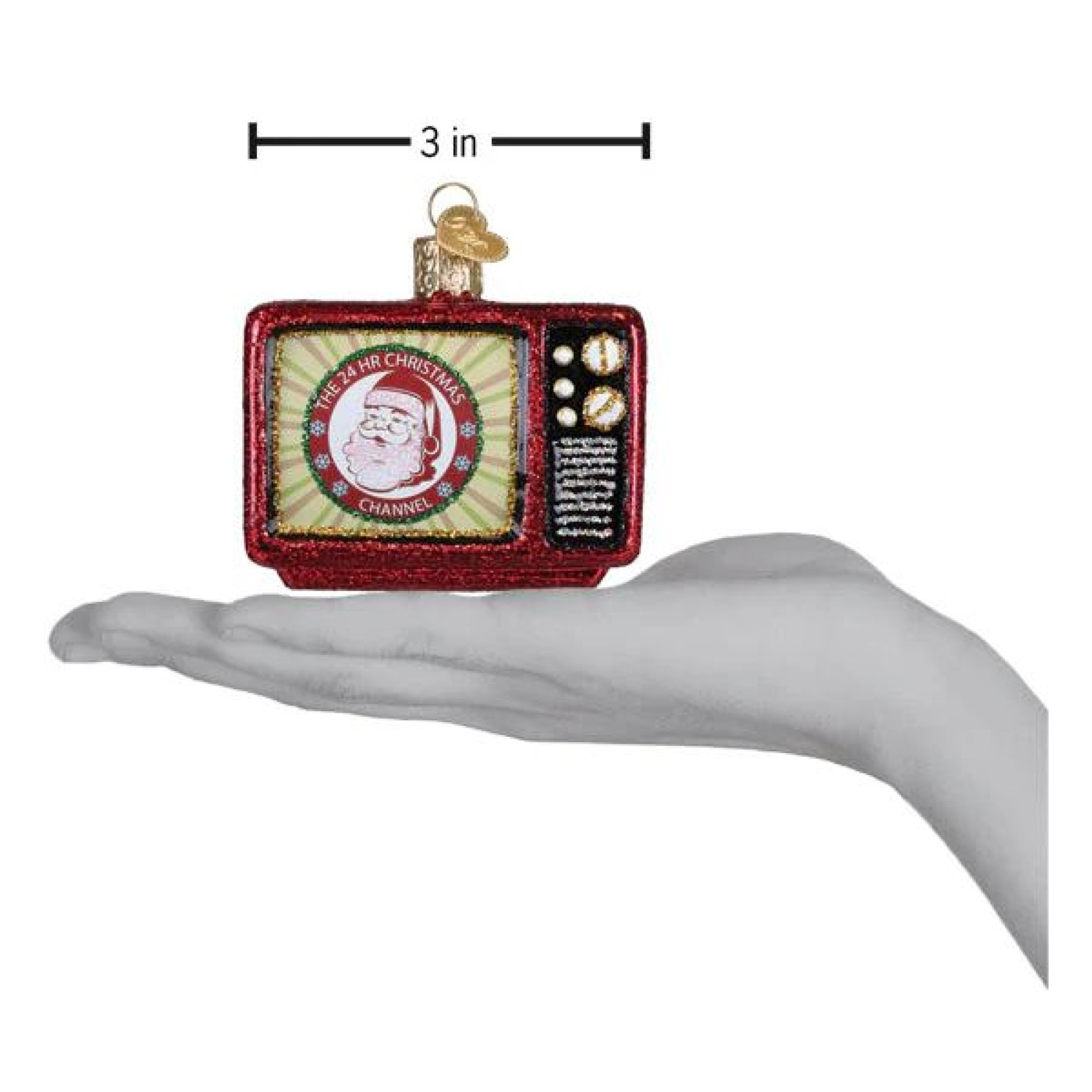Old World Christmas Blown Glass Ornament for Christmas Tree, 24hr Christmas Channel