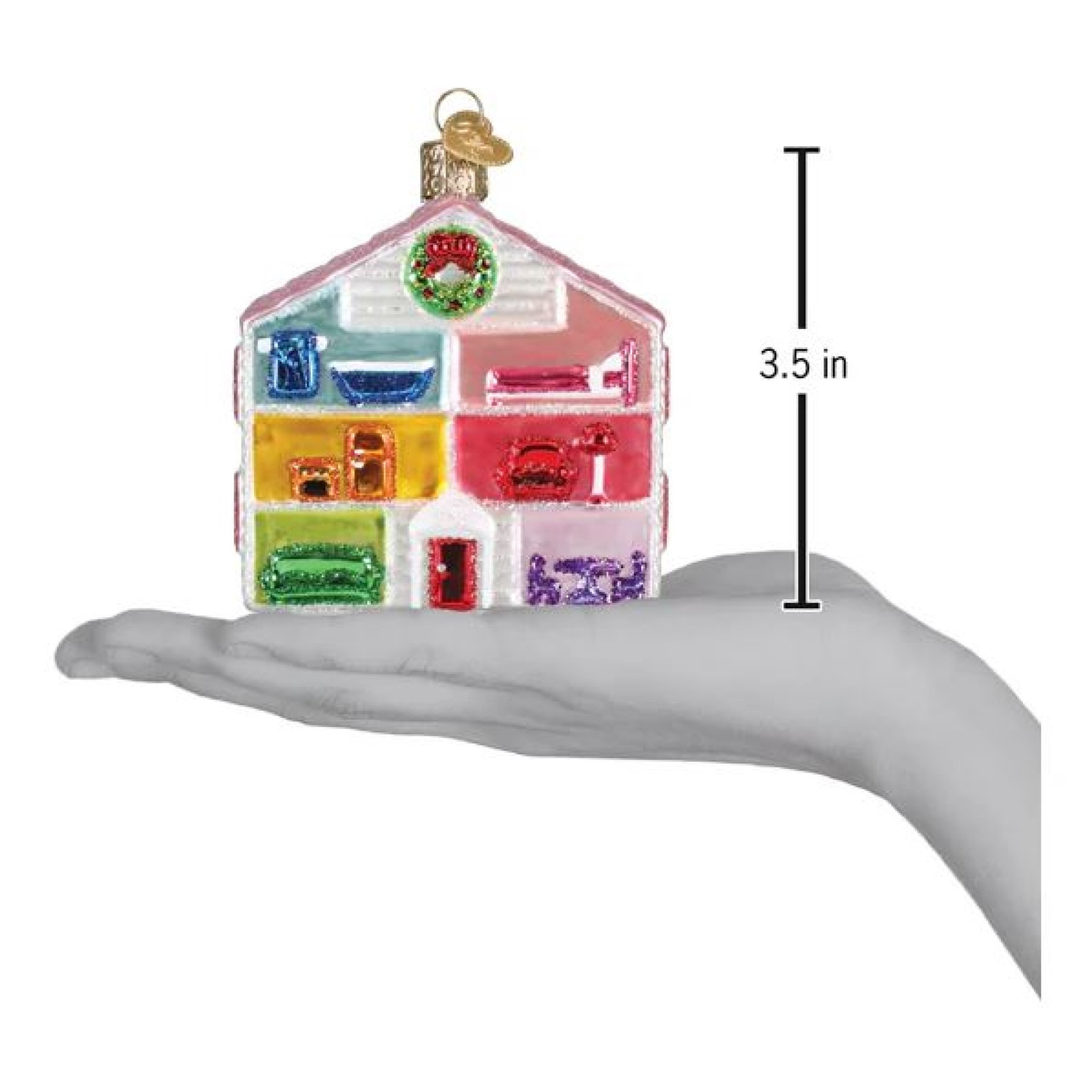 Old World Christmas Blown Glass Ornament for Christmas Tree, Lovely Doll House