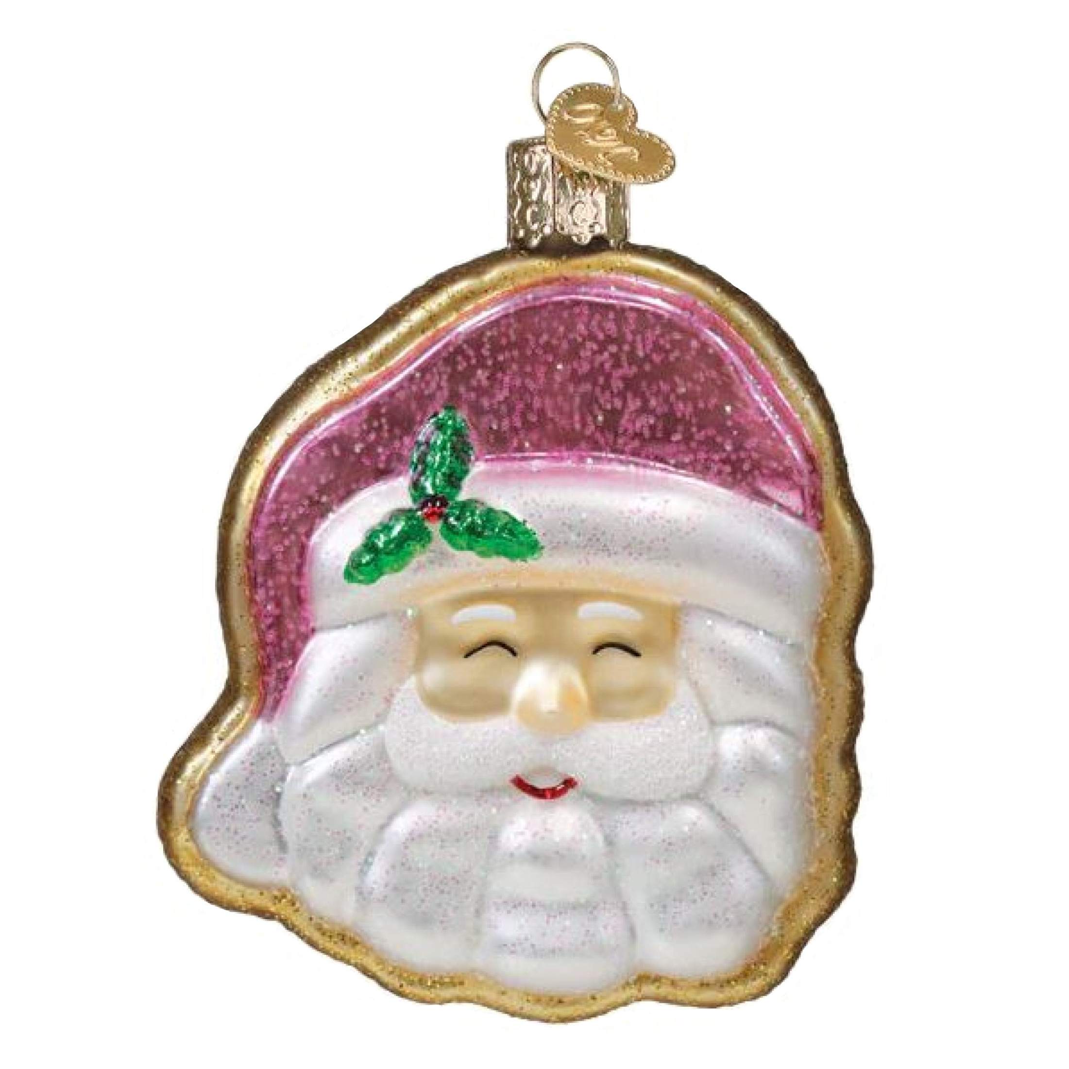 Old World Christmas Blown Glass Ornament for Christmas Tree, Papa Noel Sugar Cookie