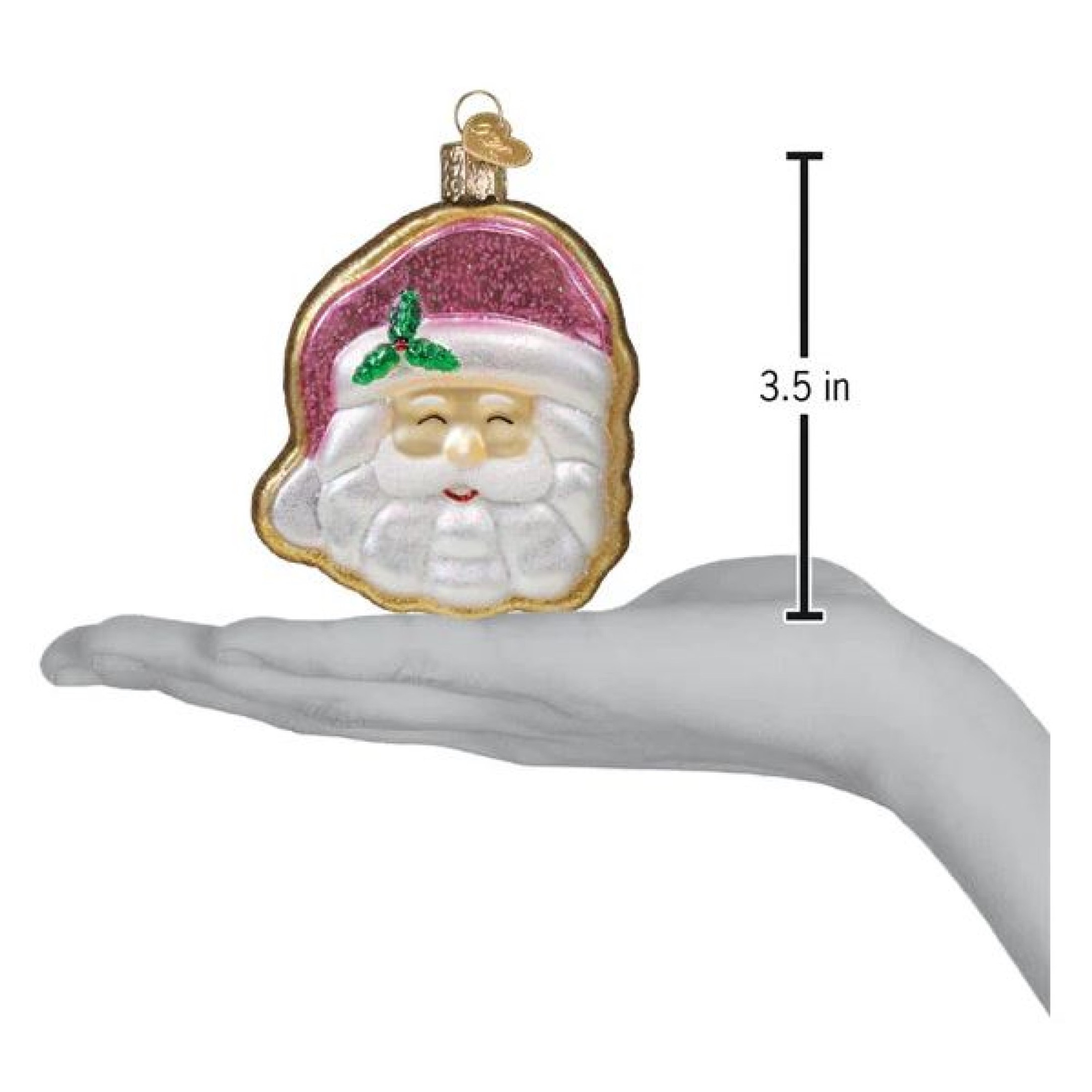 Old World Christmas Blown Glass Ornament for Christmas Tree, Papa Noel Sugar Cookie