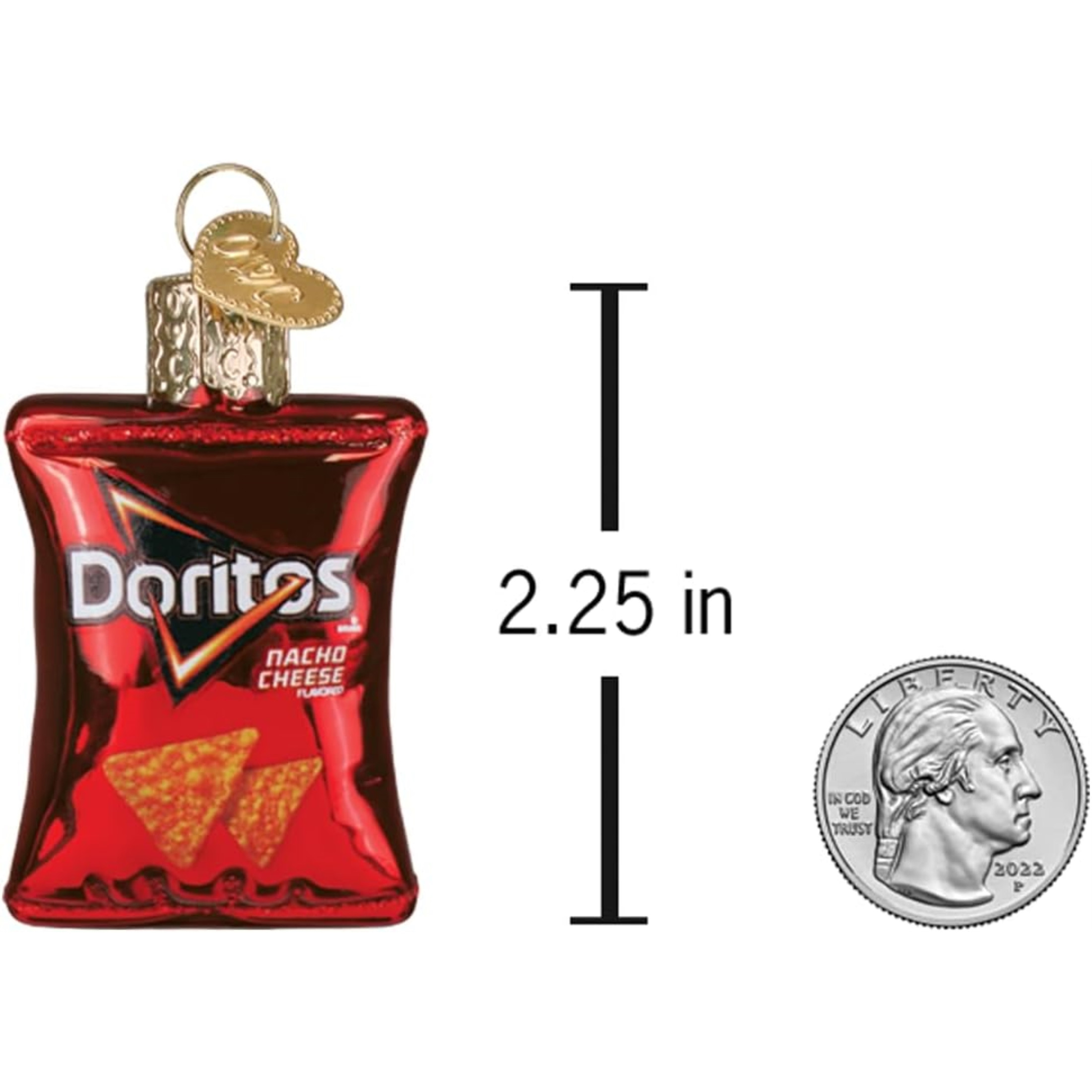 Old World Christmas Blown Glass Ornament for Christmas Tree, Gumdrops (Mini) Collection, Doritos Nacho Cheese