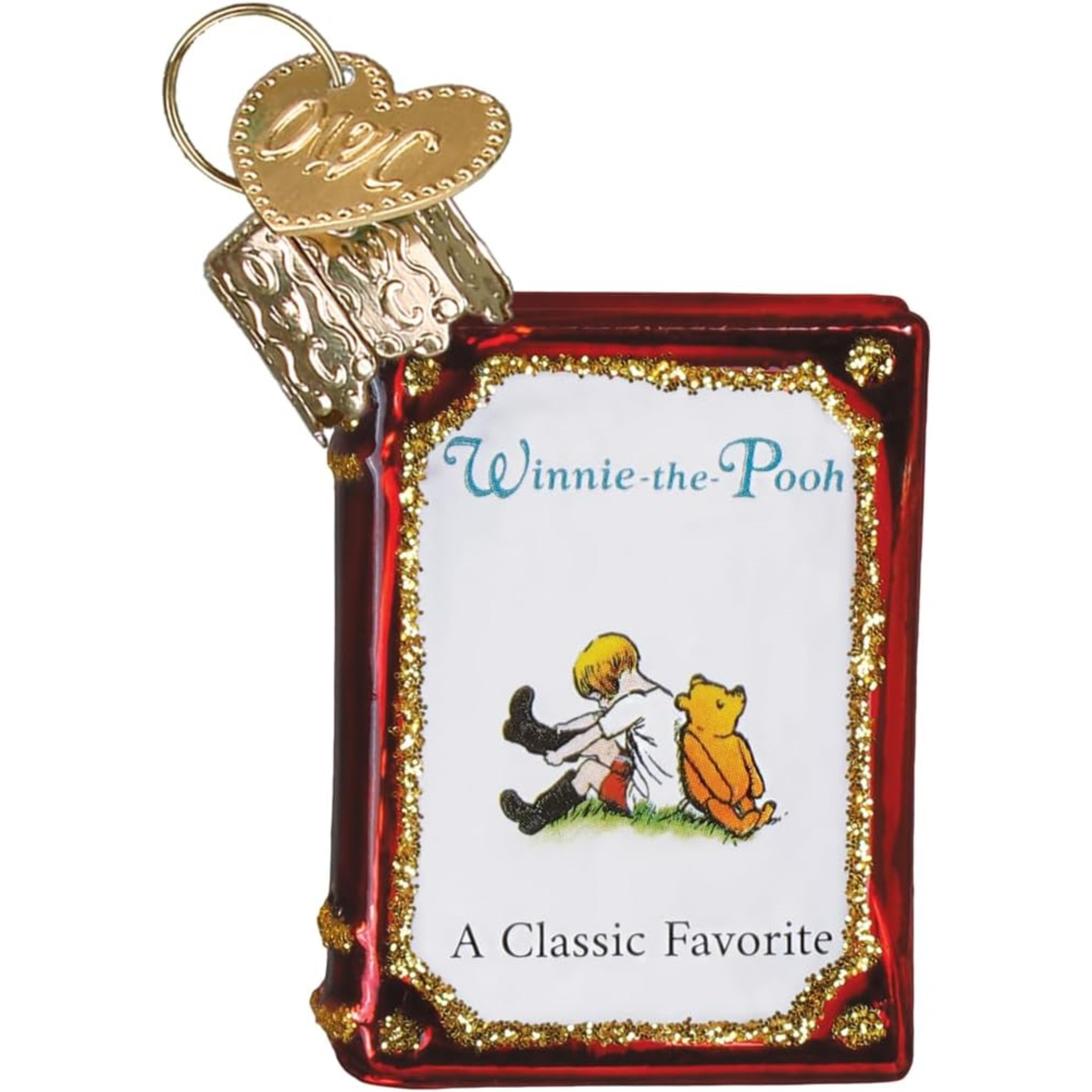 Old World Christmas Blown Glass Ornament for Christmas Tree, Gumdrops (Mini) Collection, Winnie the Pooh Book