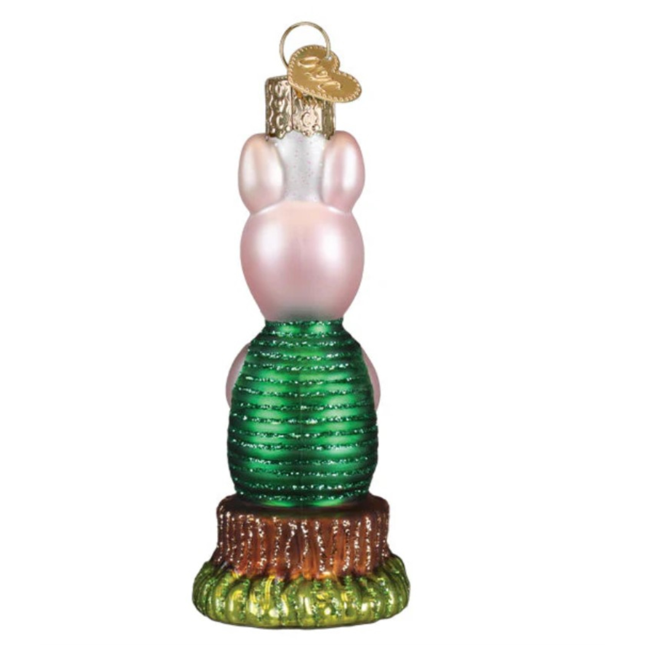 Old World Christmas Blown Glass Ornament for Christmas Tree, Piglet