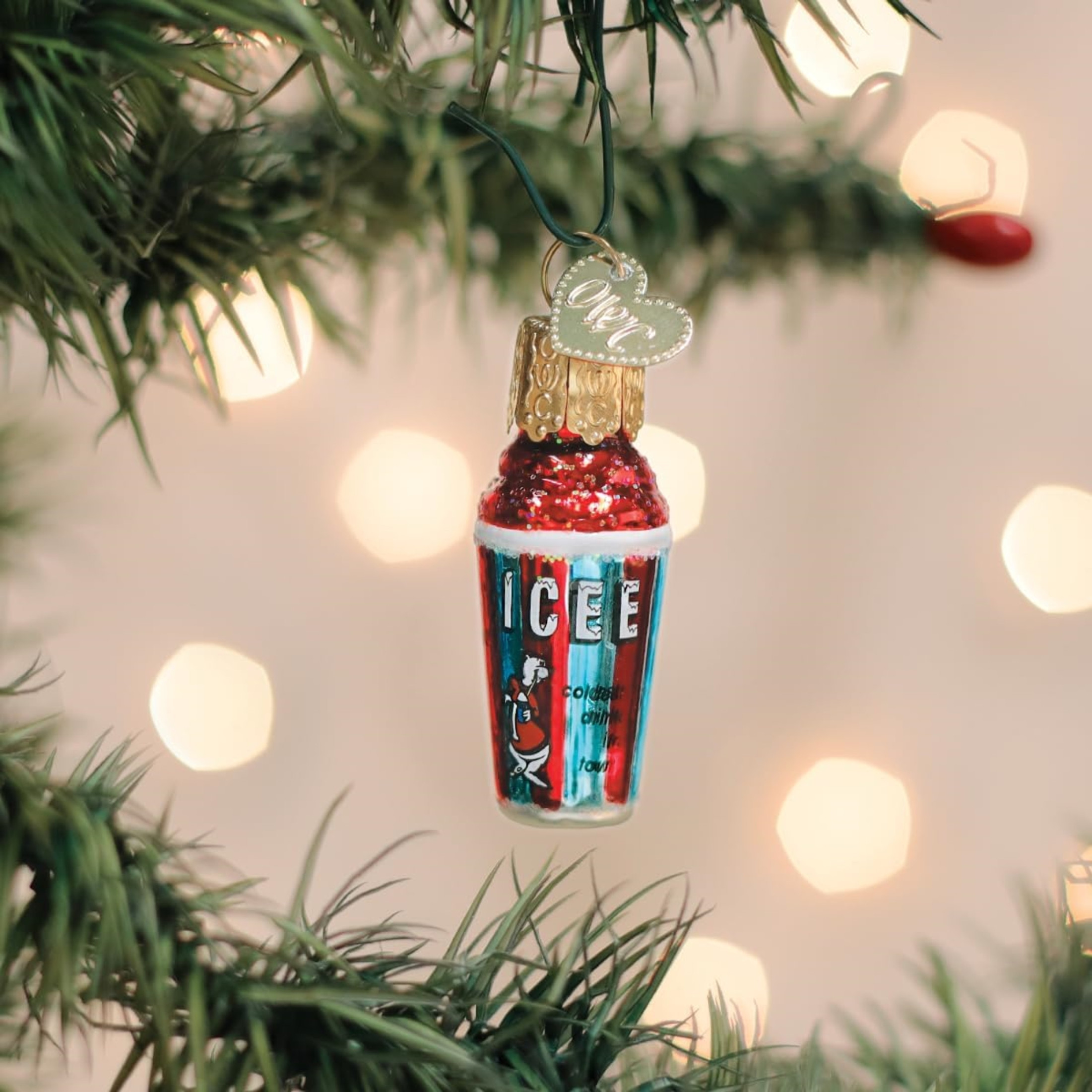 Old World Christmas Blown Glass Ornament for Christmas Tree, Gumdrops (Mini) Collection, Icee