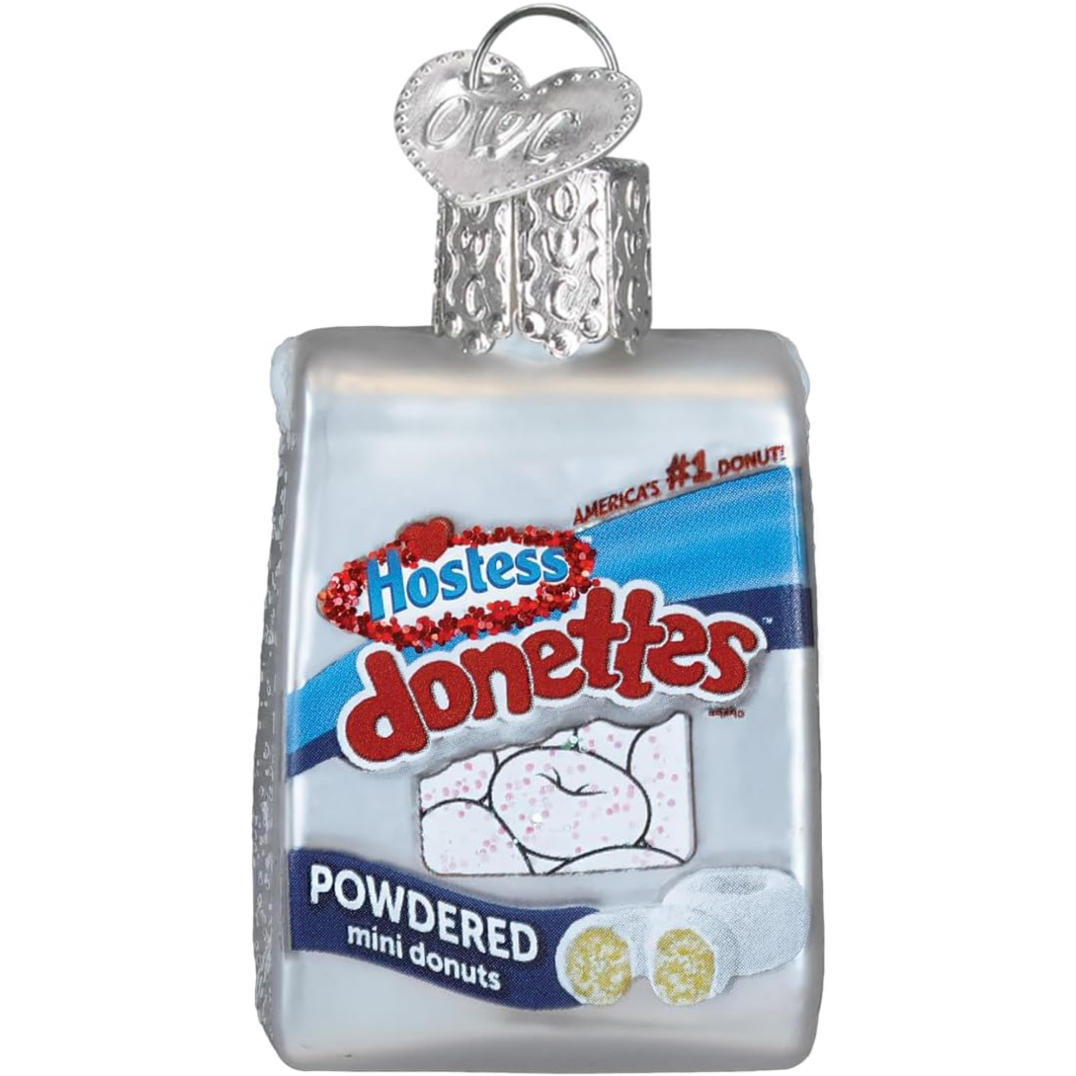 Old World Christmas Blown Glass Ornament for Christmas Tree, Gumdrops (Mini) Collection, Hostess Donettes